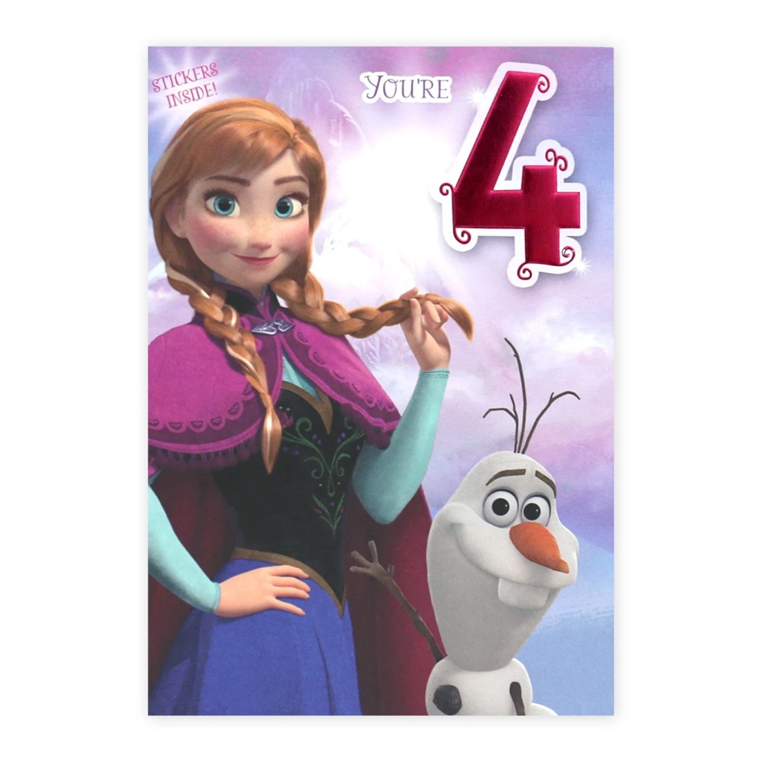 3 Connections from Hallmark 4th Birthday Card for Girl with Stickers - Anna and Olaf, 3 of 3