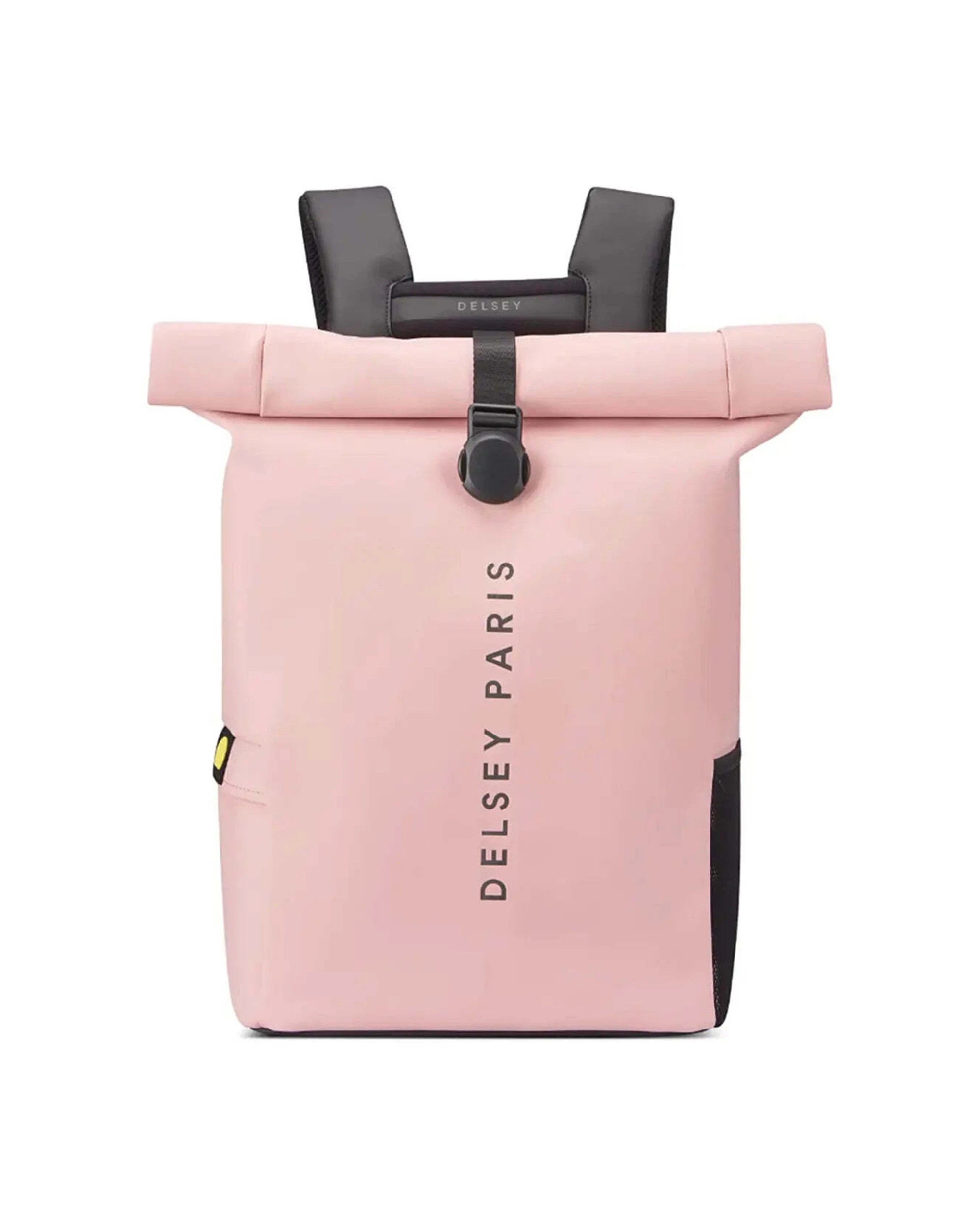 1 Delsey Turenne Soft Rolltop 15in Laptop Backpack RFID Data Protection Rollup Peony - Pink, 1 of 5