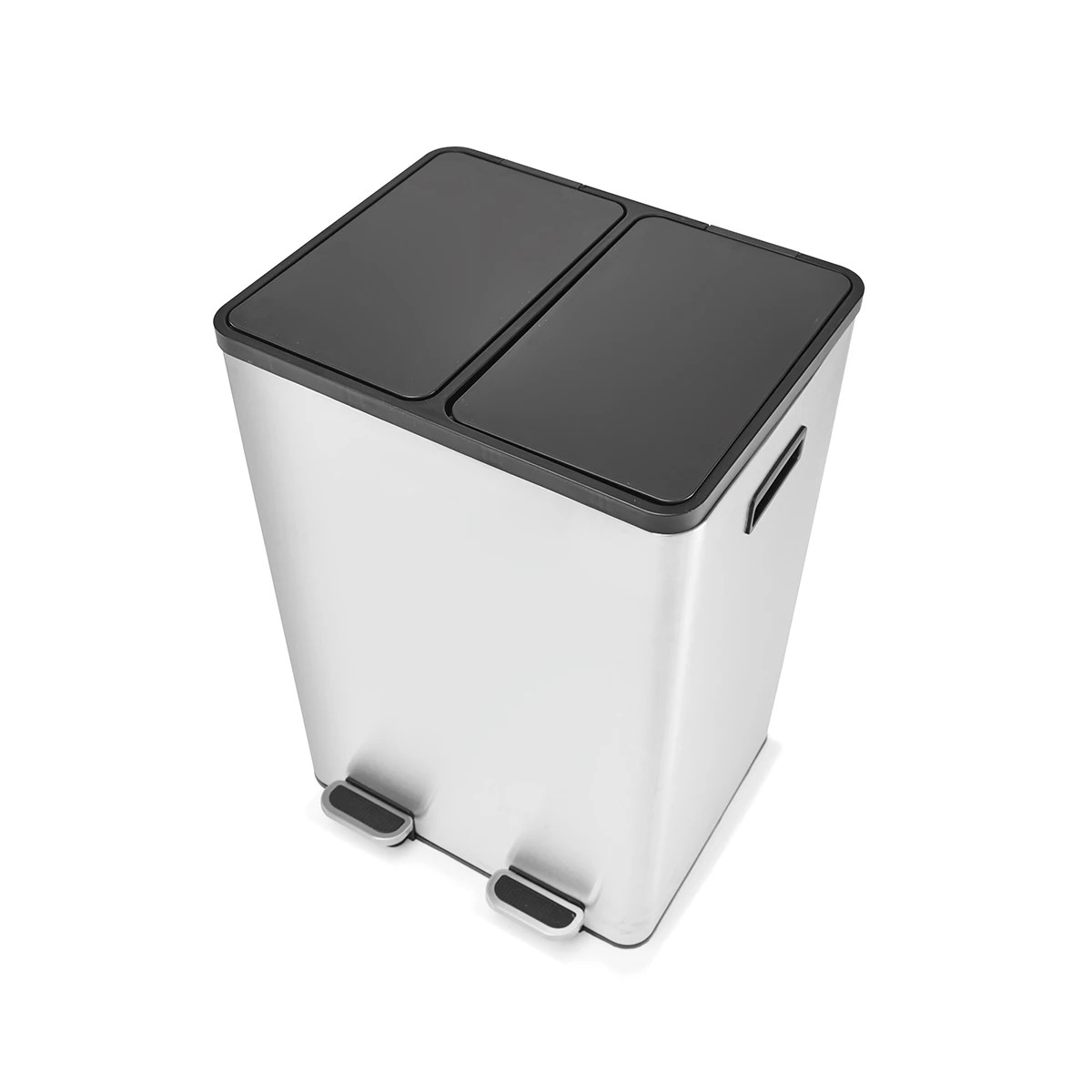3 40L 2 Compartment Stainless Steel Recycle Bin, 3 of 5