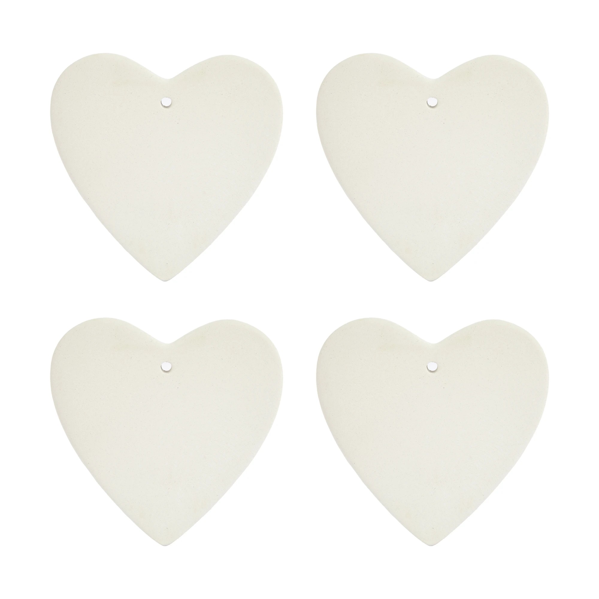 2 4 Pack DIY Ceramic Hanging Hearts, 2 of 2