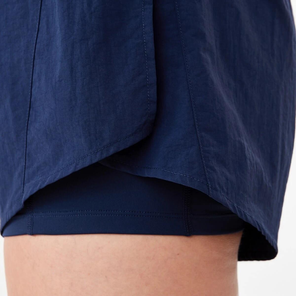 4 Active Womens Retro Running Shorts Deep Blu, 4 of 6
