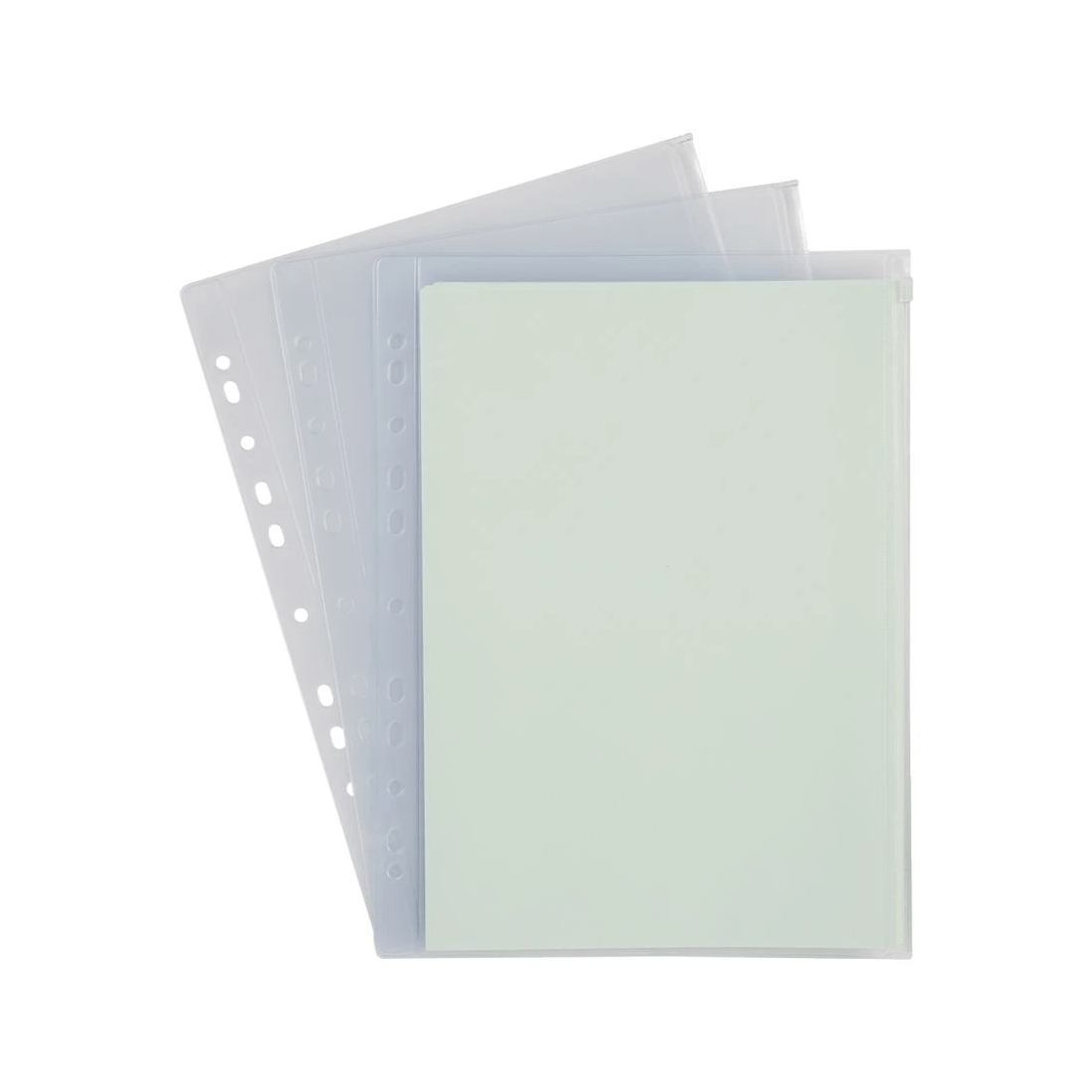 J.Burrows A4 PVC Binder Pouch Clear 3 Pack - Kmart