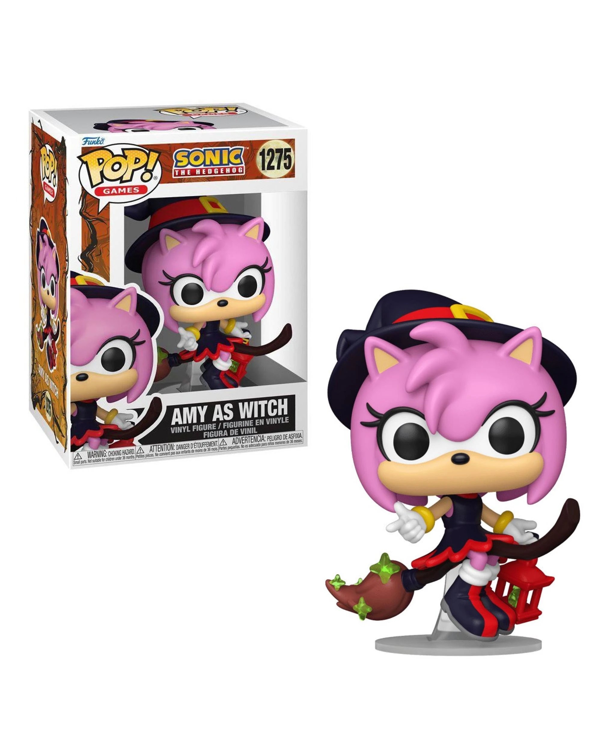 1 Sonic The Hedgehog Amy as Witch Halloween Funko POP! Vinyl, 1 of 3