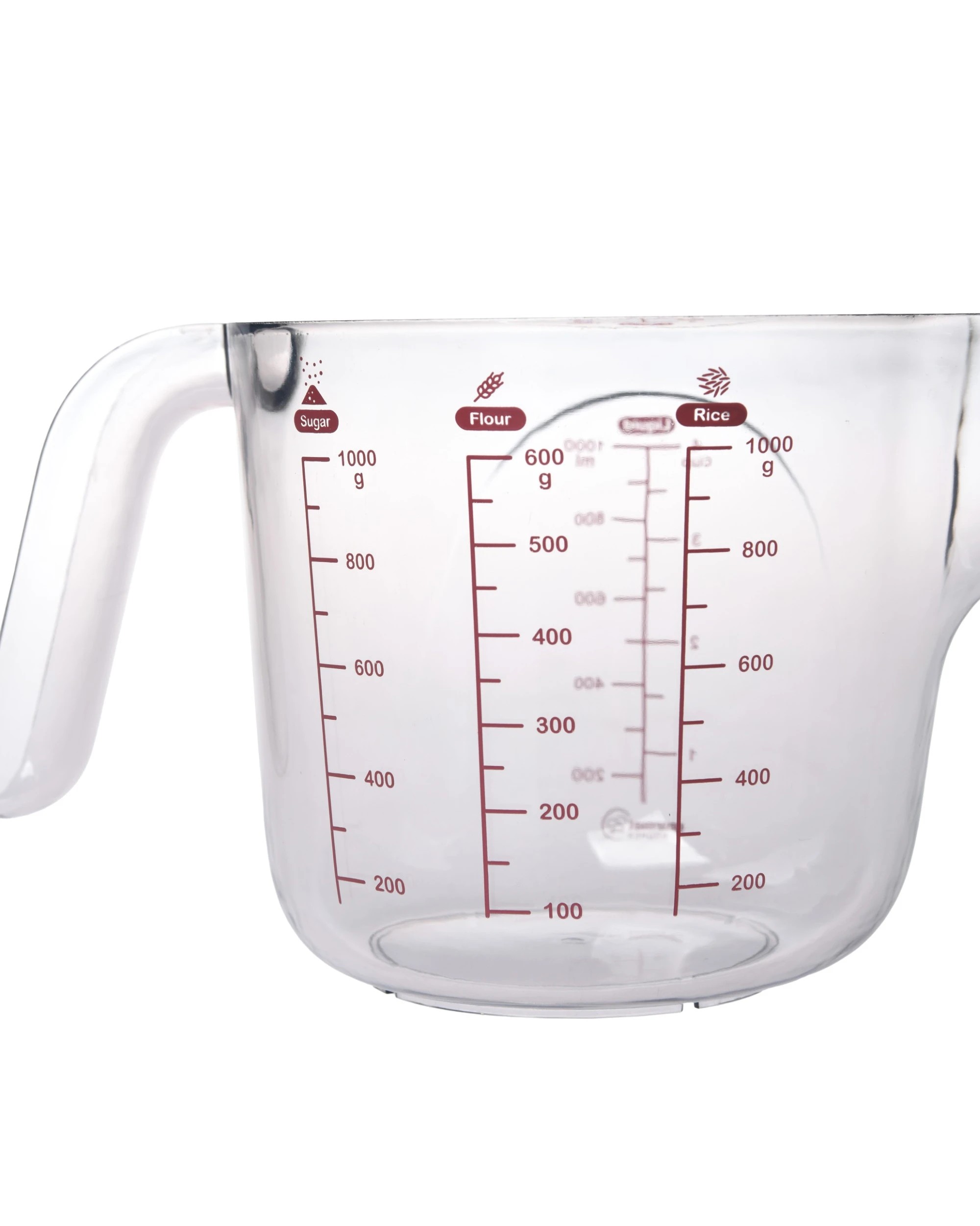 7 Gourmet Kitchen Modern Weight Conversion Measuring Cup AS 1000ml/4cups - Grey, 7 of 8