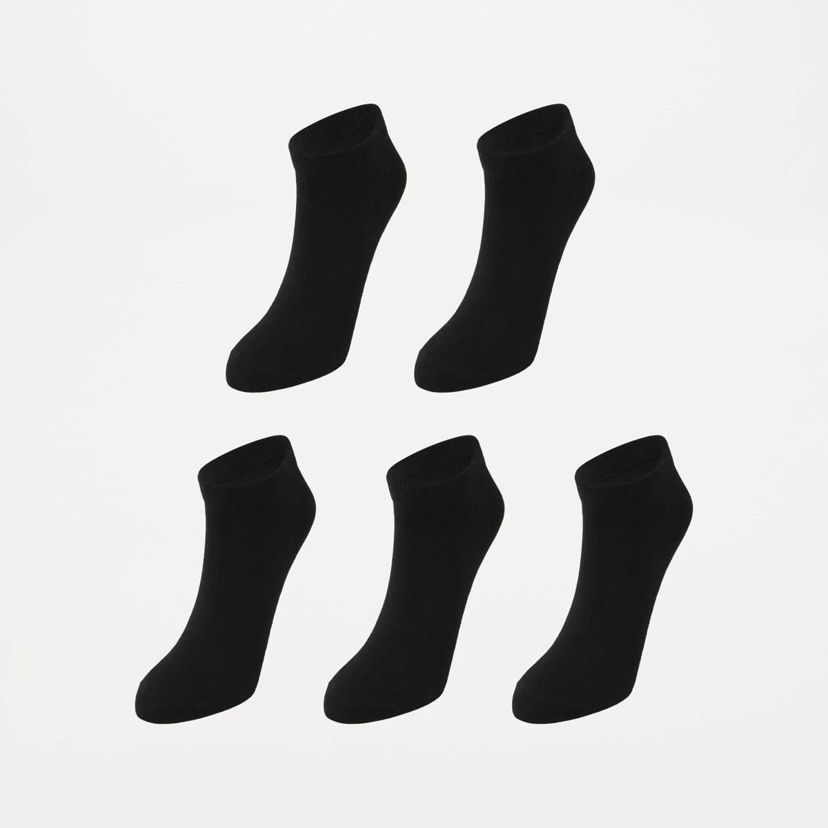1 5 Pack Active Low Cut Socks BLACK, 1 of 3