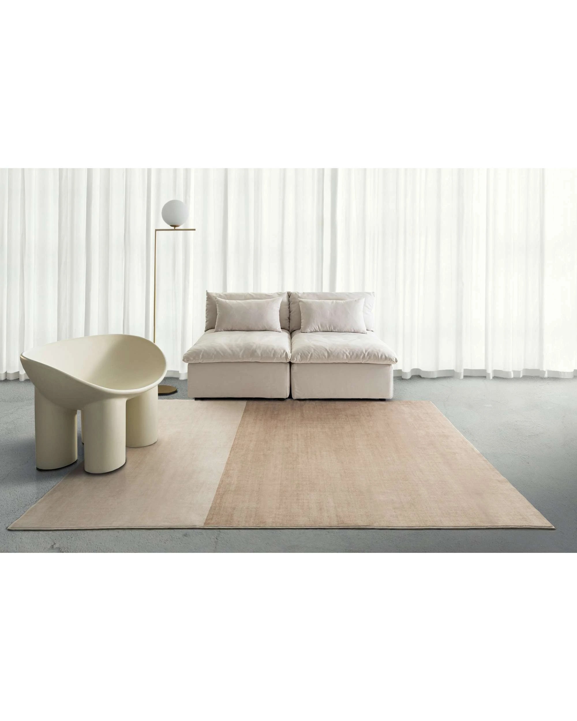 2 Loopsie Tillary and Sand Sheen Washable Rug-330cm x 240cm - Brown, 2 of 9