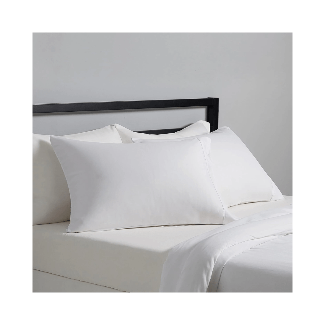 2 BR Home 4x Premium 100% Cotton Pillow with Cover Filled Durable Soft, 2 of 3