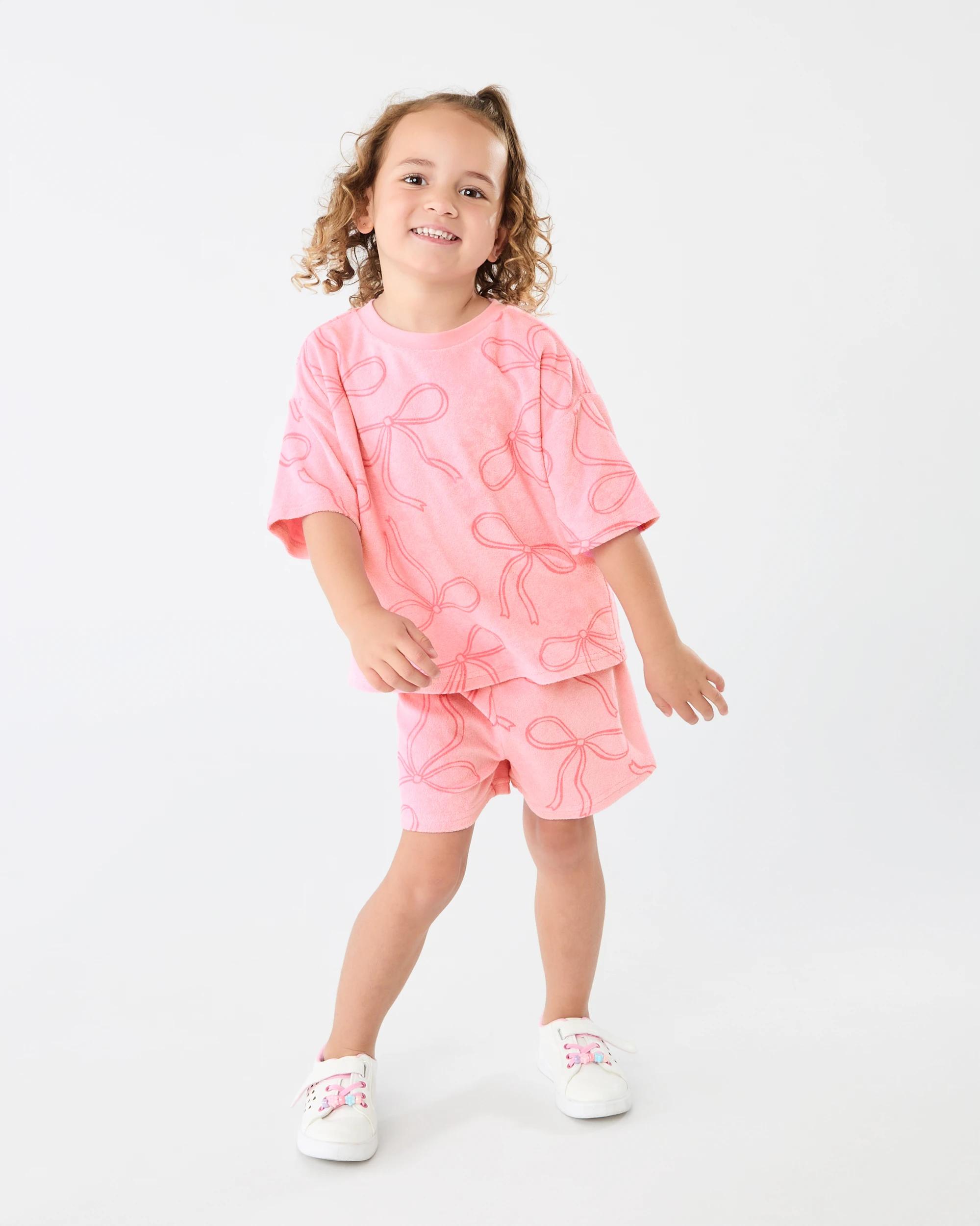 5 Terry Shorts Pnk Bow, 5 of 6