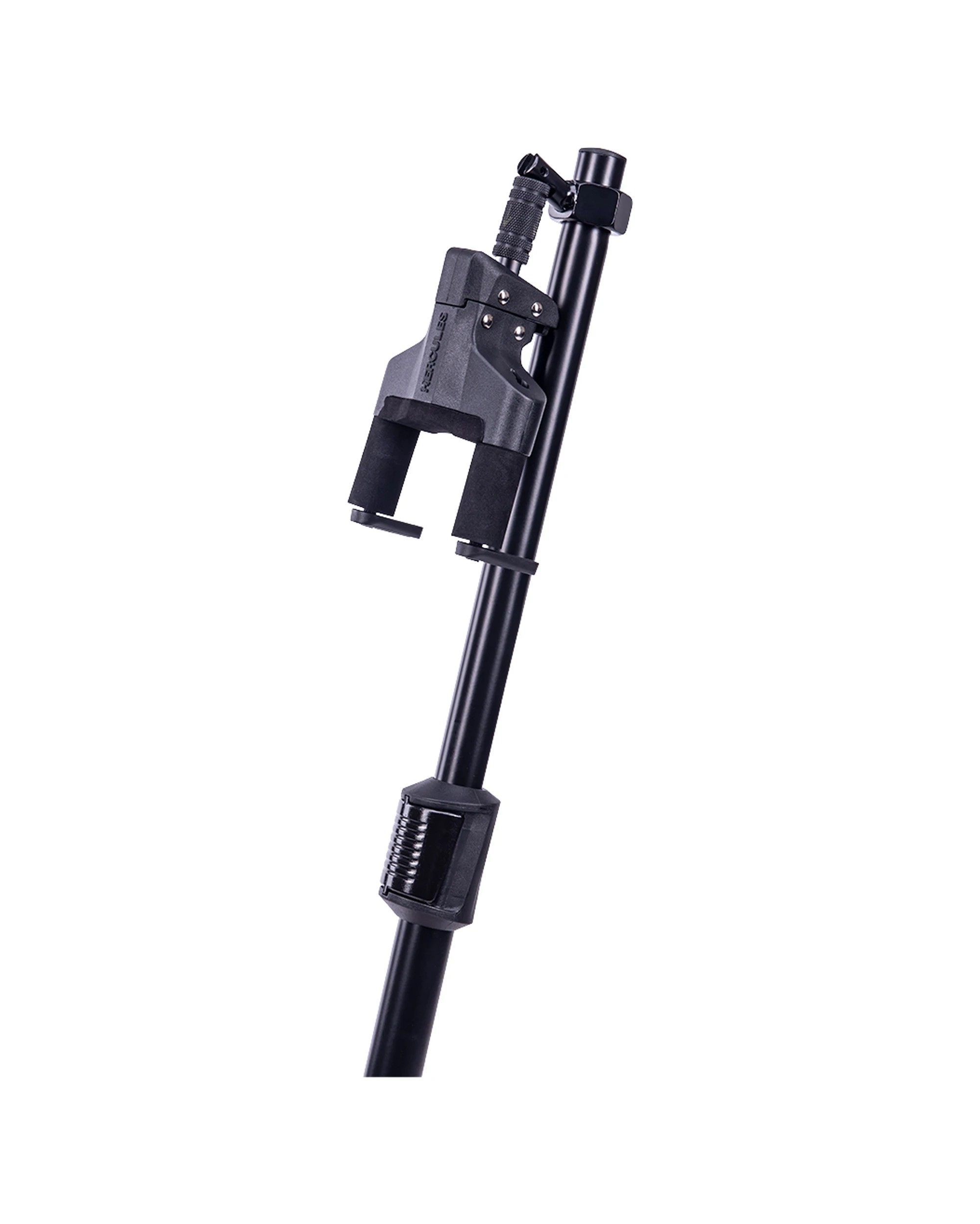 3 Hercules Single Guitar Stand Holder Floor Rack AGS Auto Grip With Foldable Yoke - Black, 3 of 4