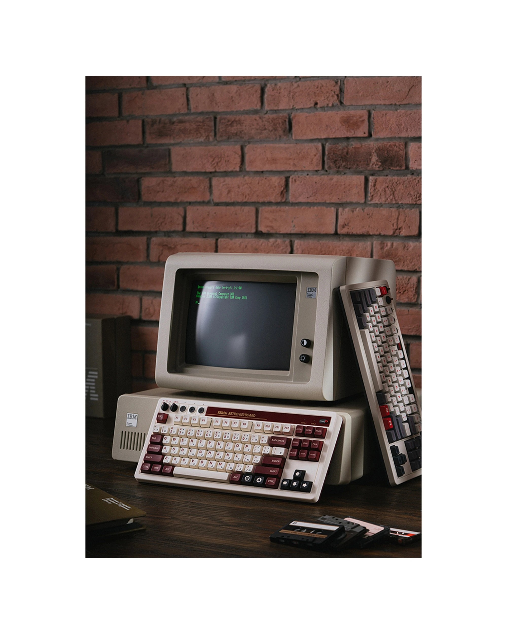 10 8bitdo Retro 87-key Mechanical Gaming Keyboard For Android Windows Fami Edition - White, 10 of 10