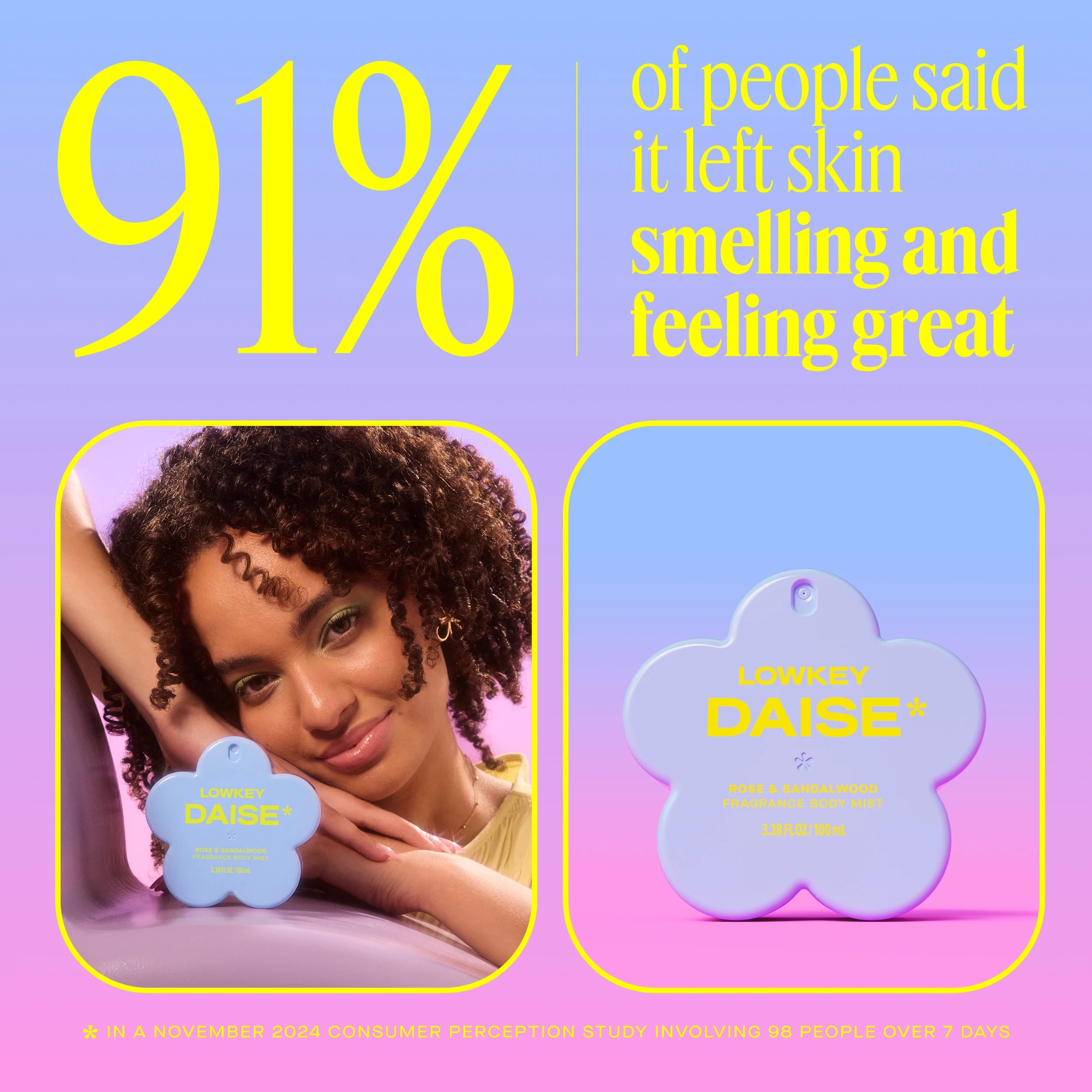 10 Daise Lowkey Fragrance Body Mist 100ml - Rose & Sandalwood, 10 of 10