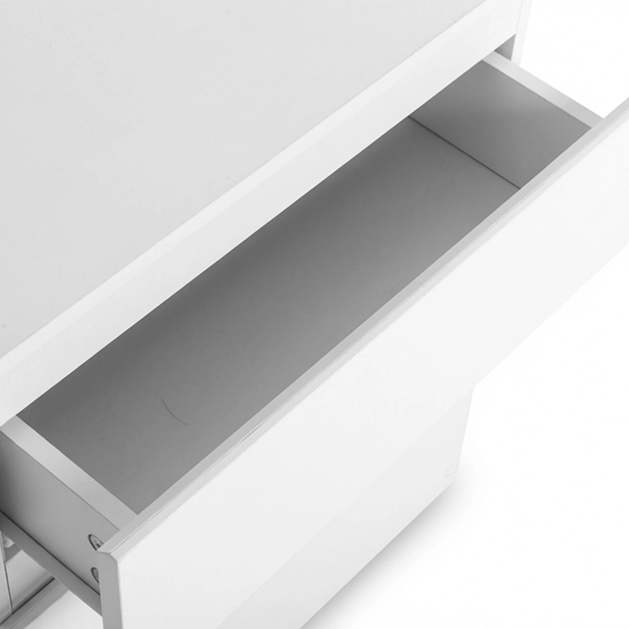 6 Levede Bedside Table Side Table 3 Drawers Storage Nightstand Bedroom Cabinet - White, 6 of 9