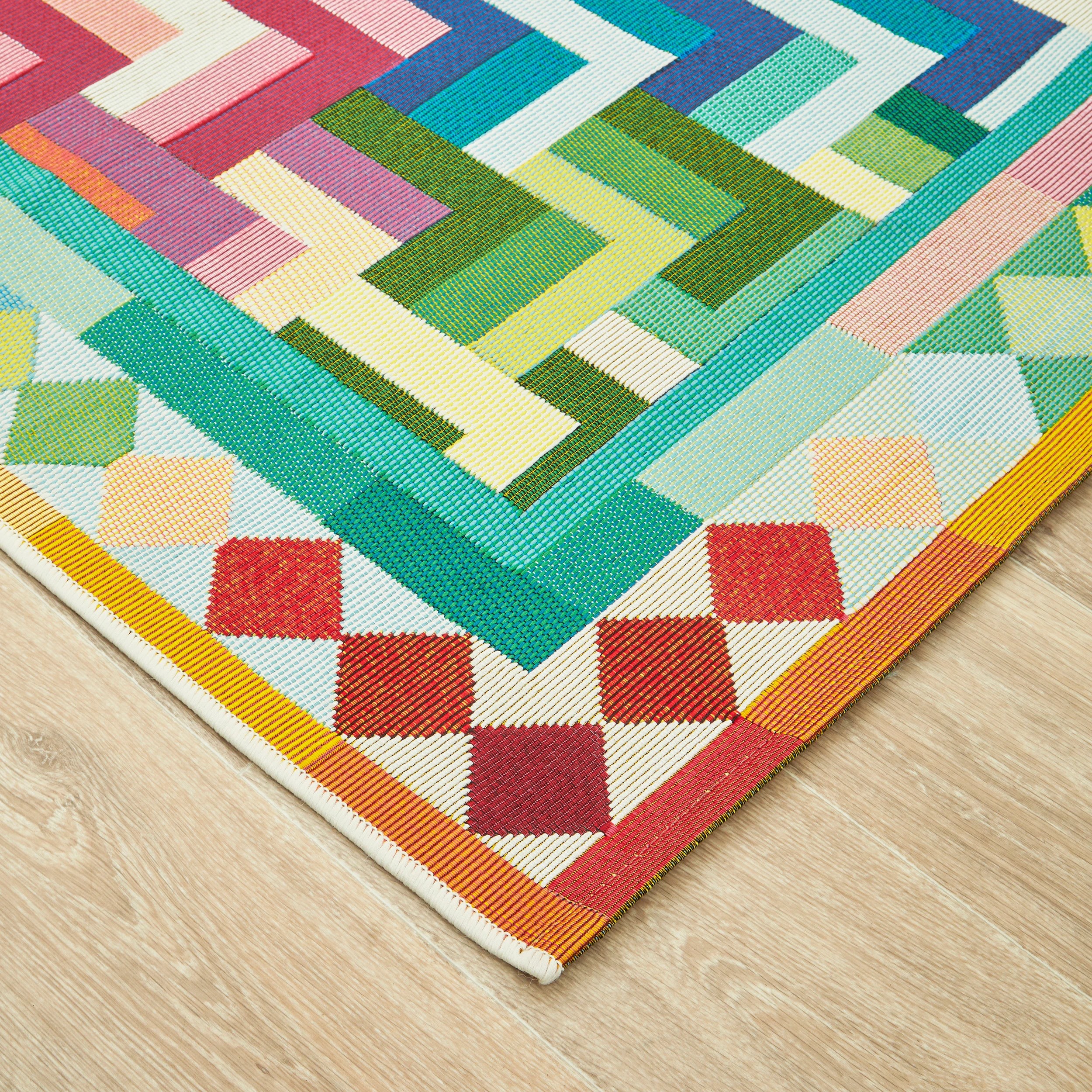 3 Common Ground Rugs Horizon Tala 160x100cm - Small Outdoor Rug - Multi, 3 of 8