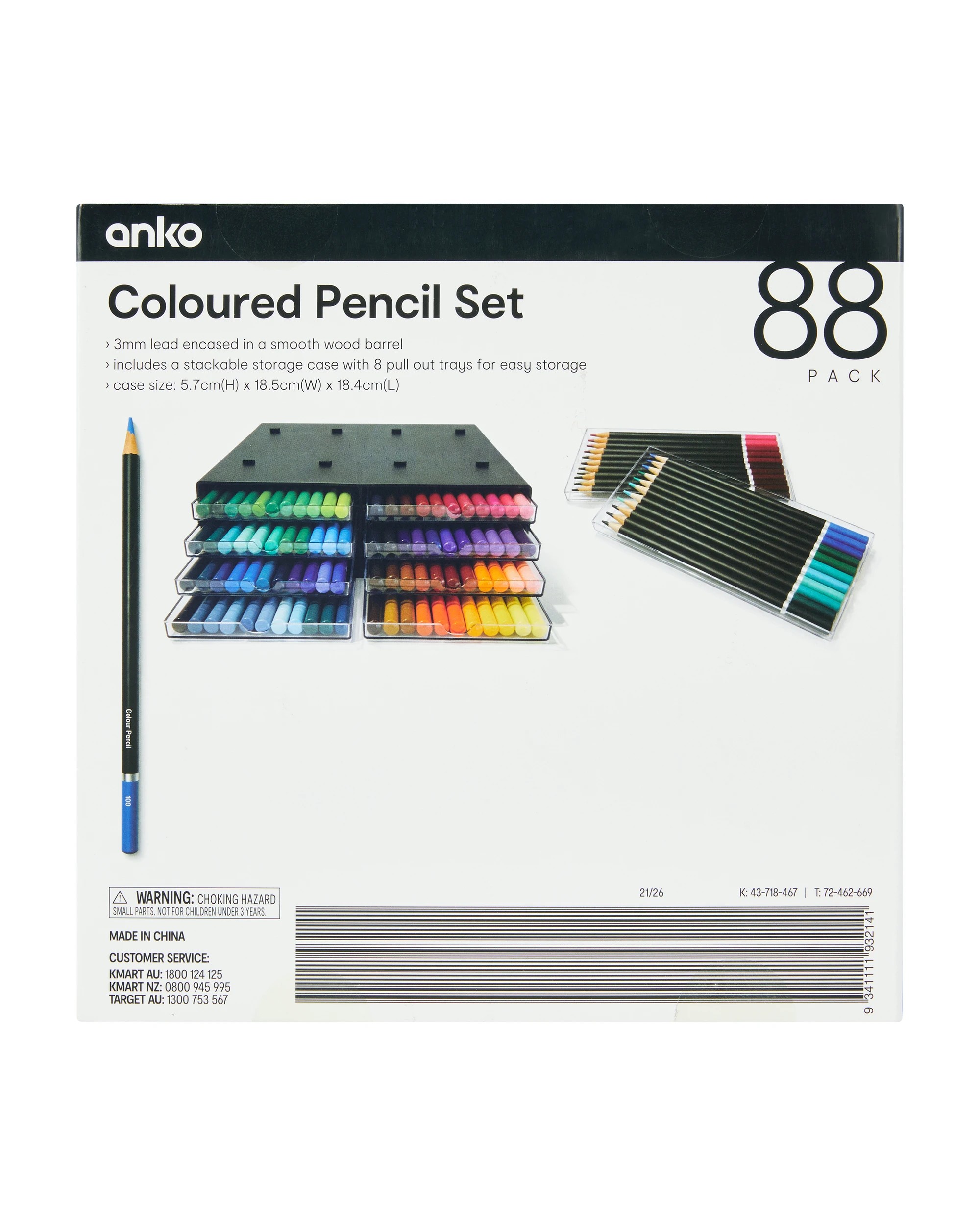 7 88 Pack Coloured Pencil Set, 7 of 7