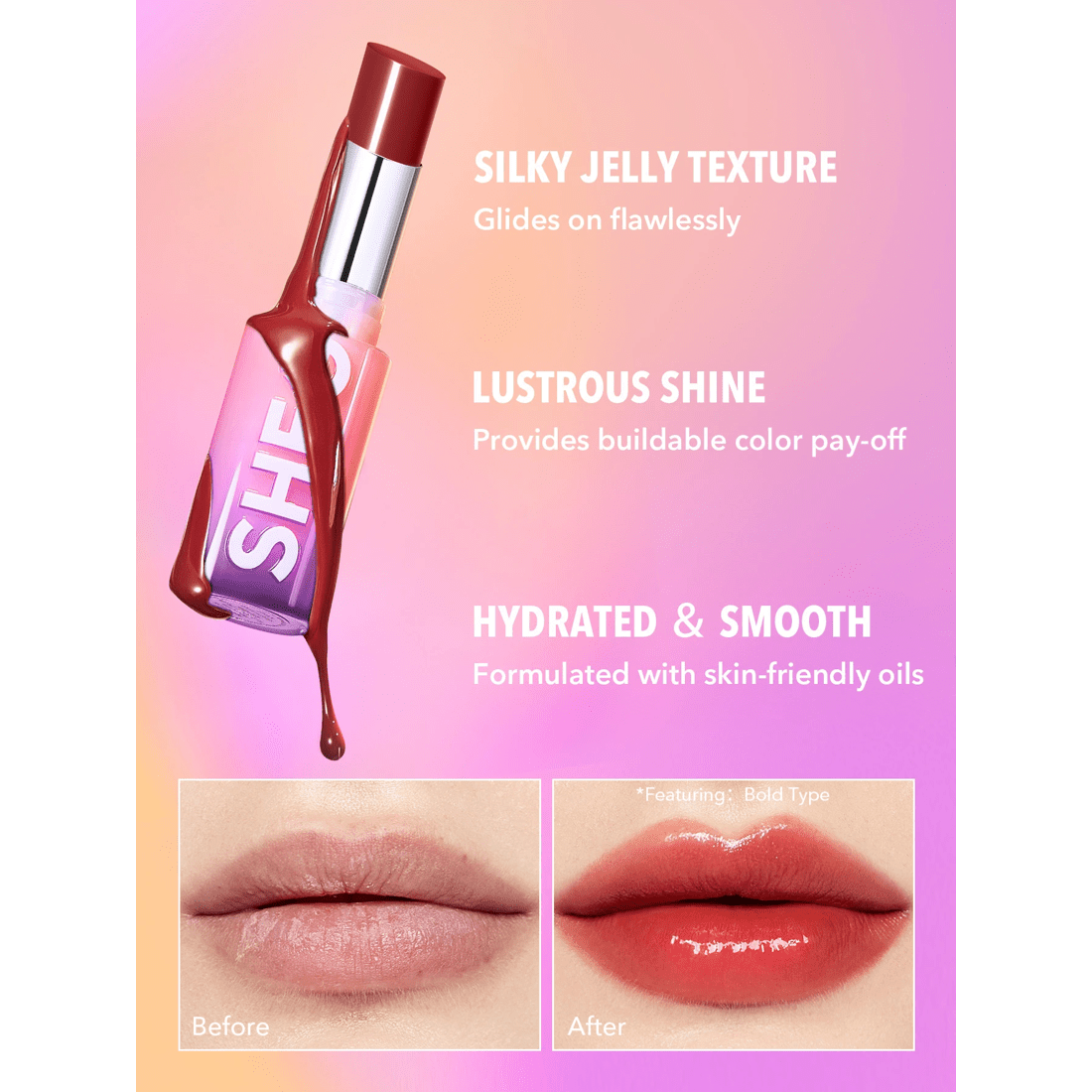 5 SHEGLAM Mirror Kiss High-Shine Lipstick - Rule Breaker, 5 of 7