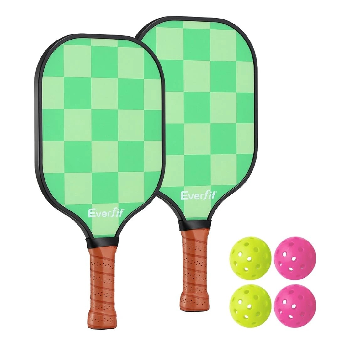 3 Everfit Pickleball Paddle Set Fiberglass with Balls Bag Tournament Kit 2PCS Pickle - Multi, 3 of 6