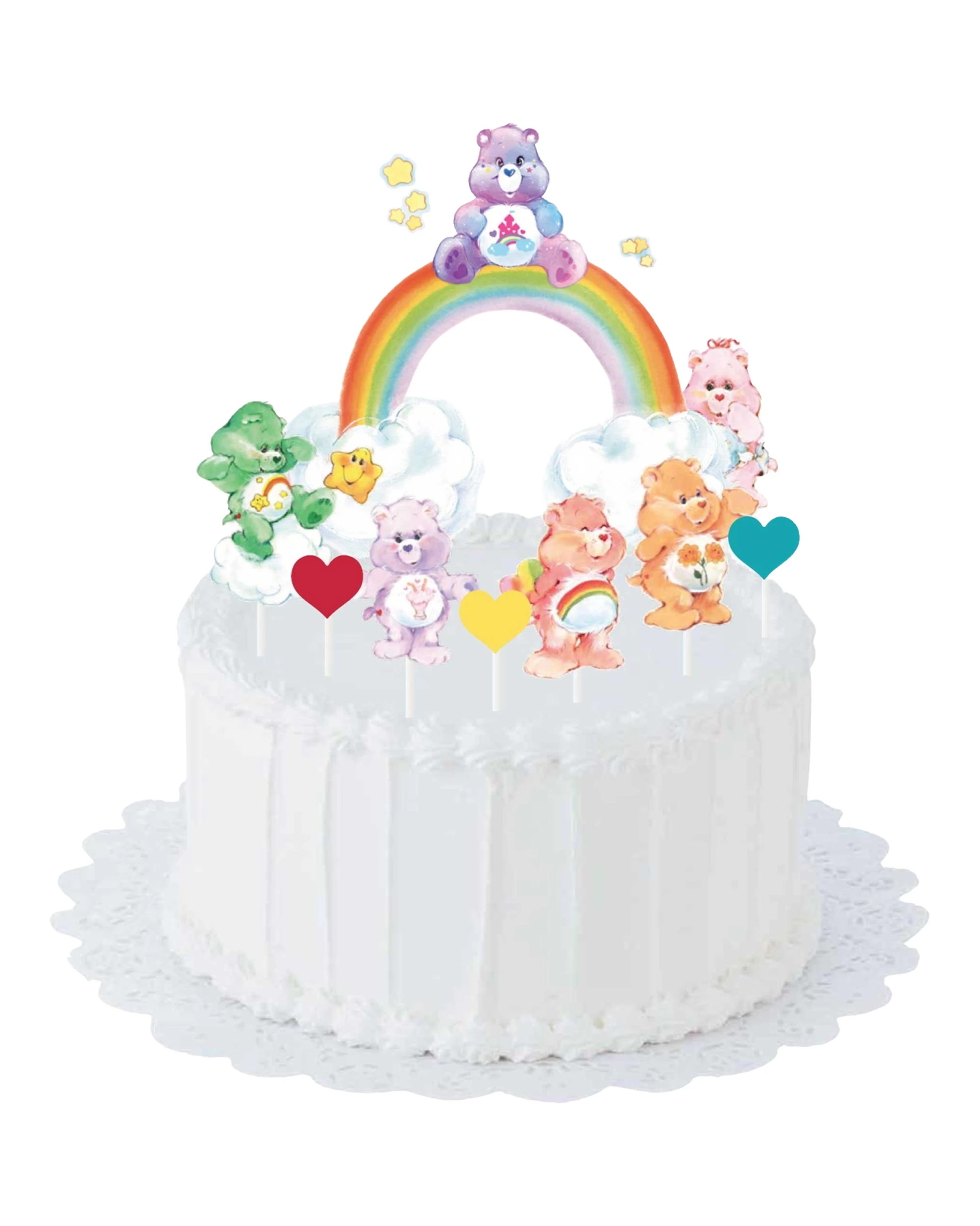 1 Amscan Inc. Care Bears Cake Toppers Pack of 12 - Multi, 1 of 1