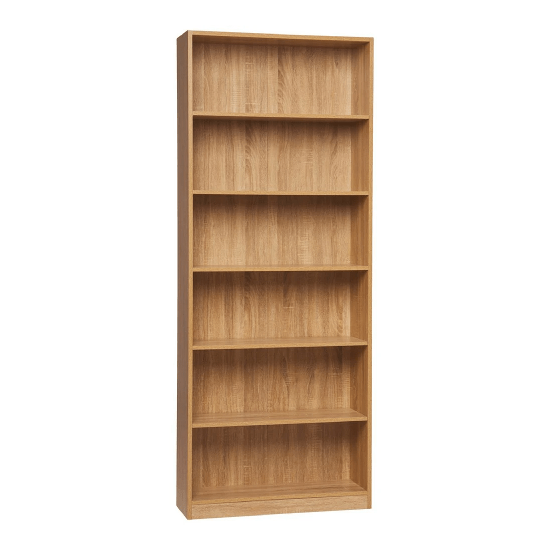 1 Austin 6 Shelf Bookcase Oak, 1 of 6
