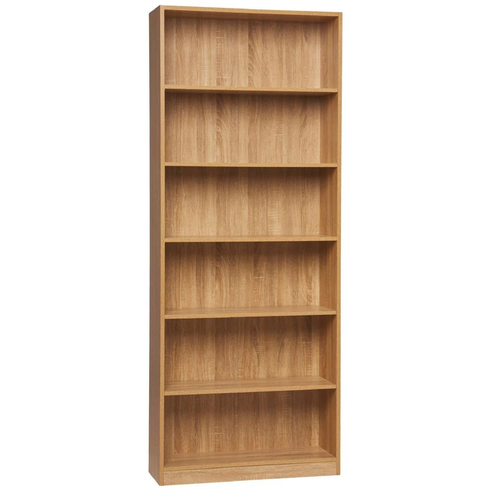 1 Austin 6 Shelf Bookcase Oak Shelves Home Office Storage, 1 of 6