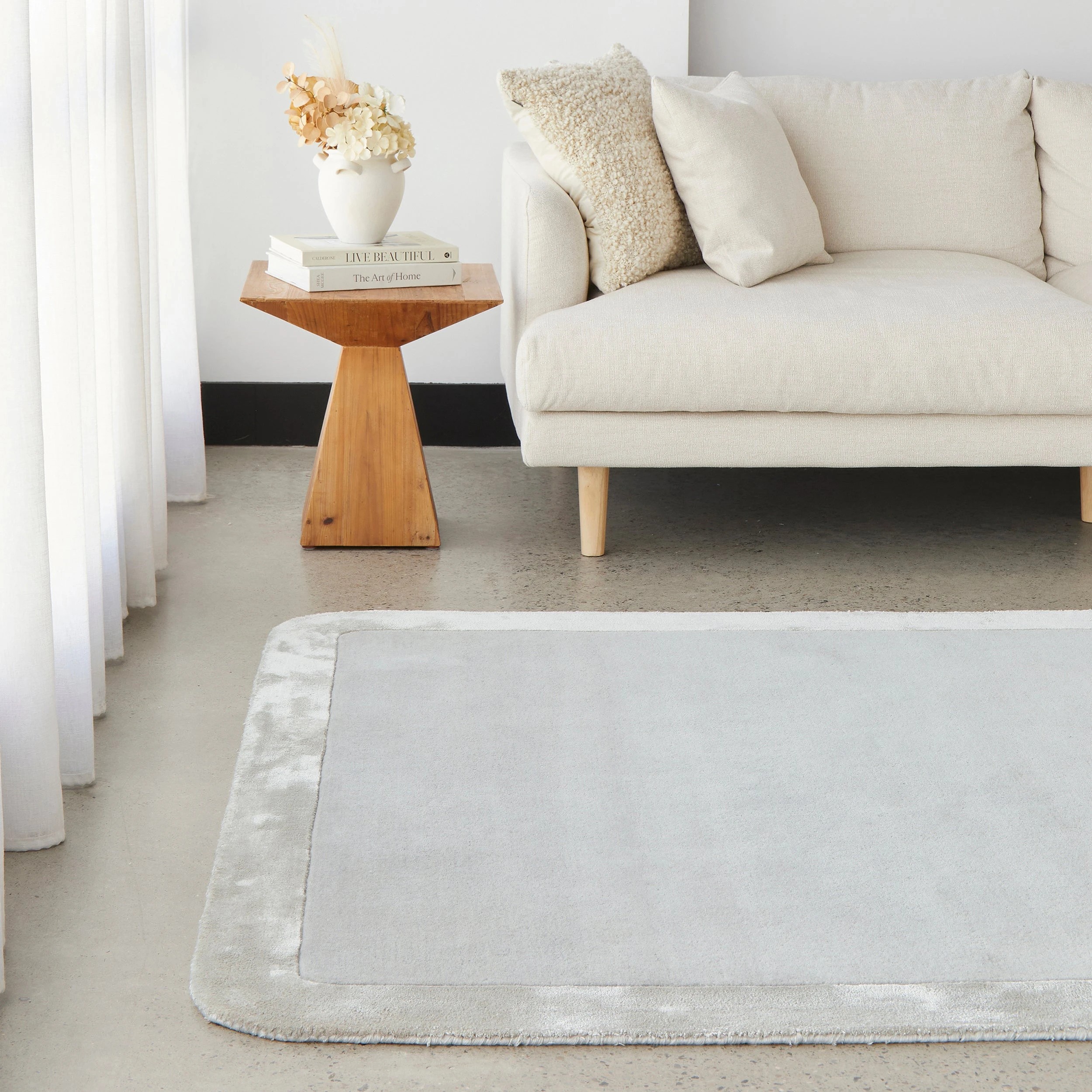 2 Common Ground Rugs Nexus 380x280cm - Extra Large Hand Tufted Rug - Silver, 2 of 7