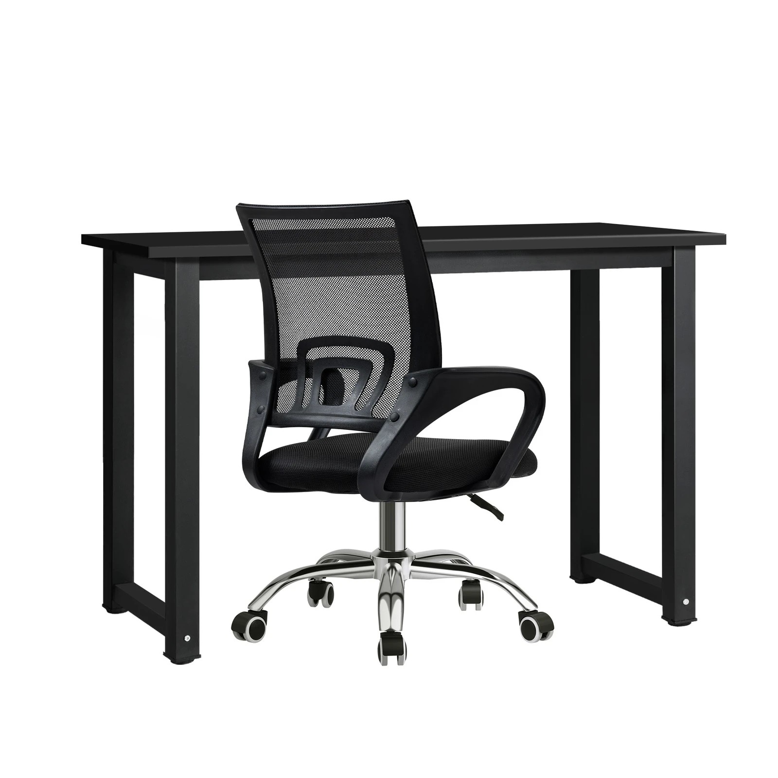 6 Oikiture Home Office Desk And Chair Set Computer Desk Mesh Office Chair
 - Multi, 6 of 10