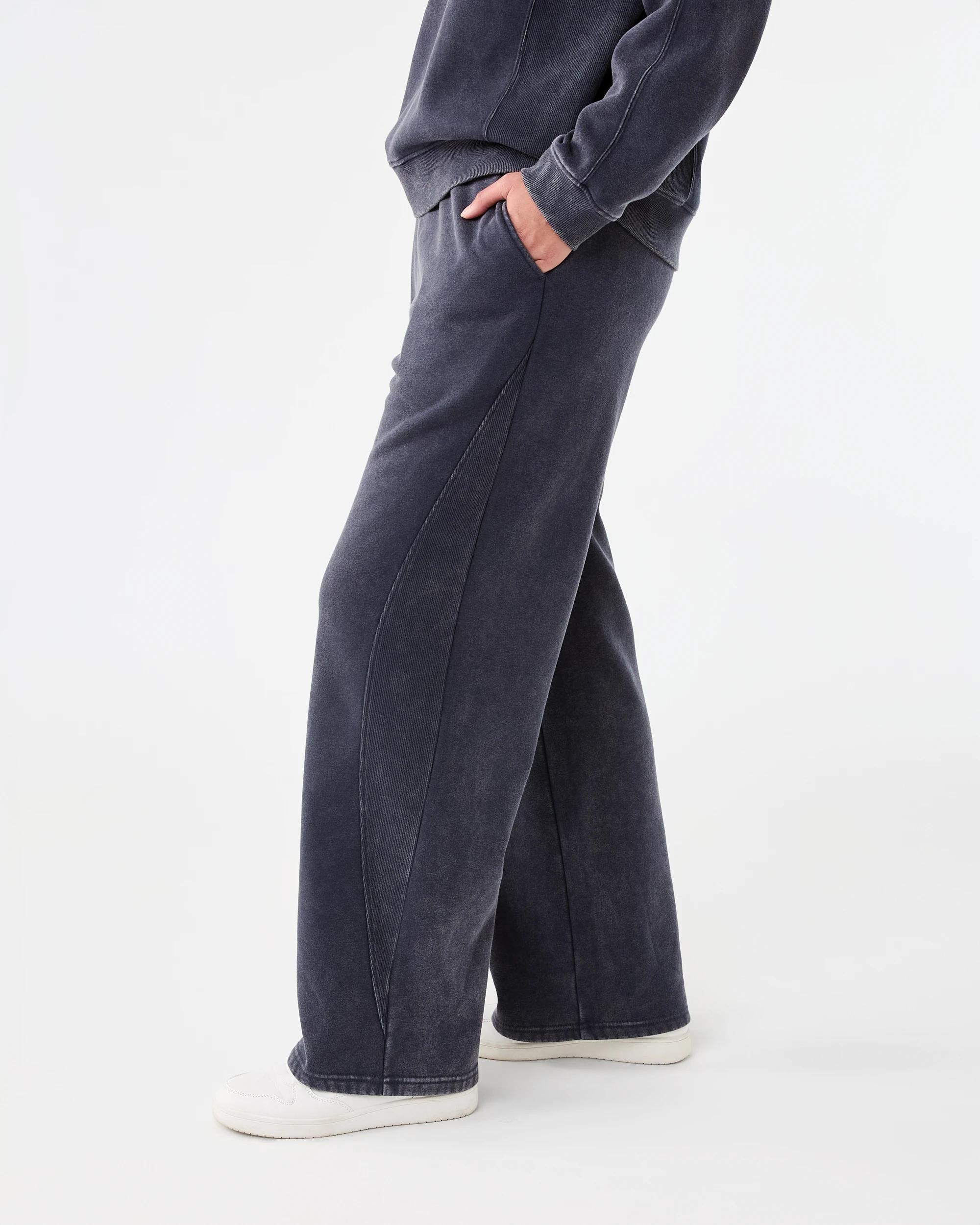 2 Washed Rib Insert Trackpants Ody Gry, 2 of 6