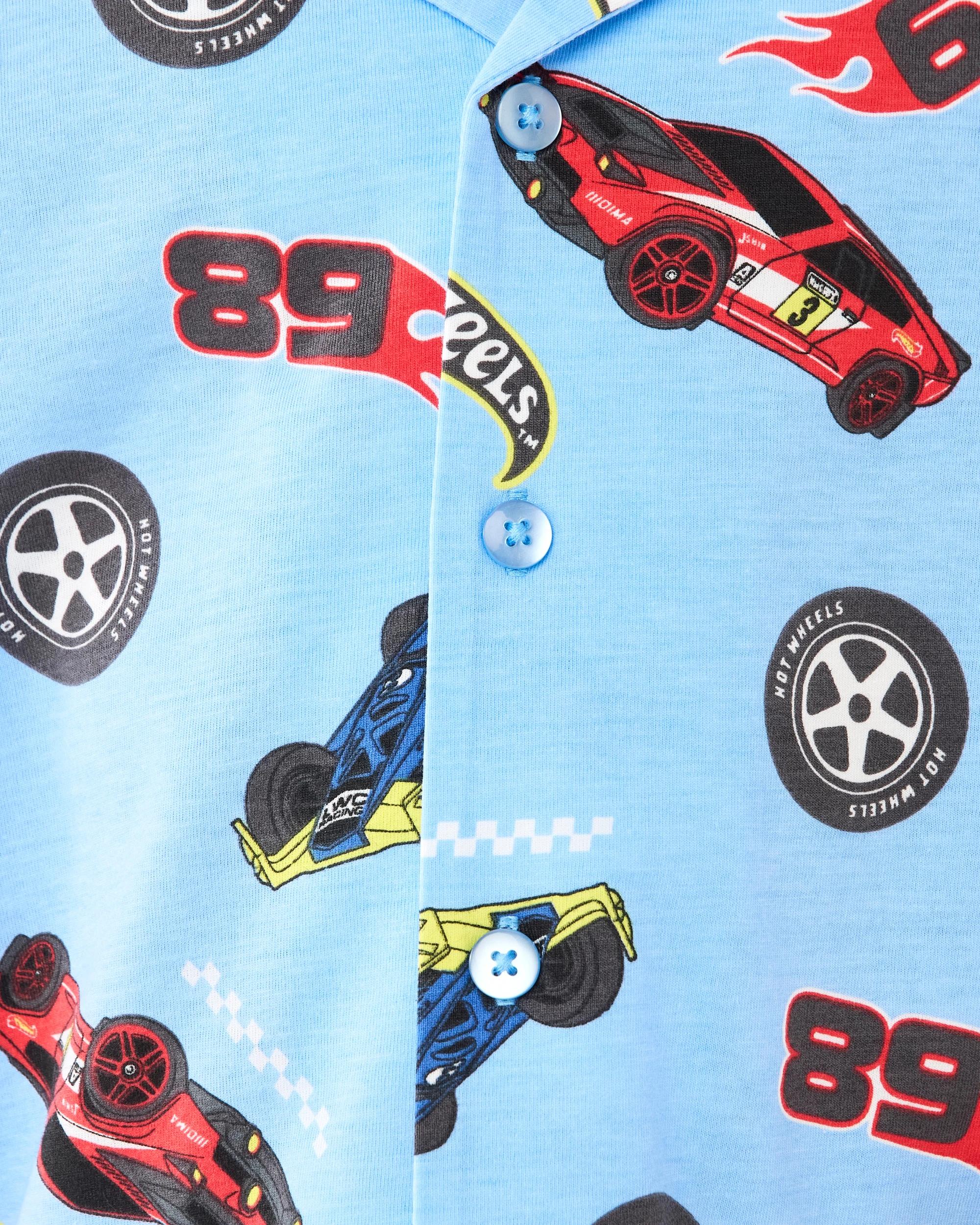 5 Hot Wheels License Button Up Pyjama Set Hot Wheels, 5 of 10