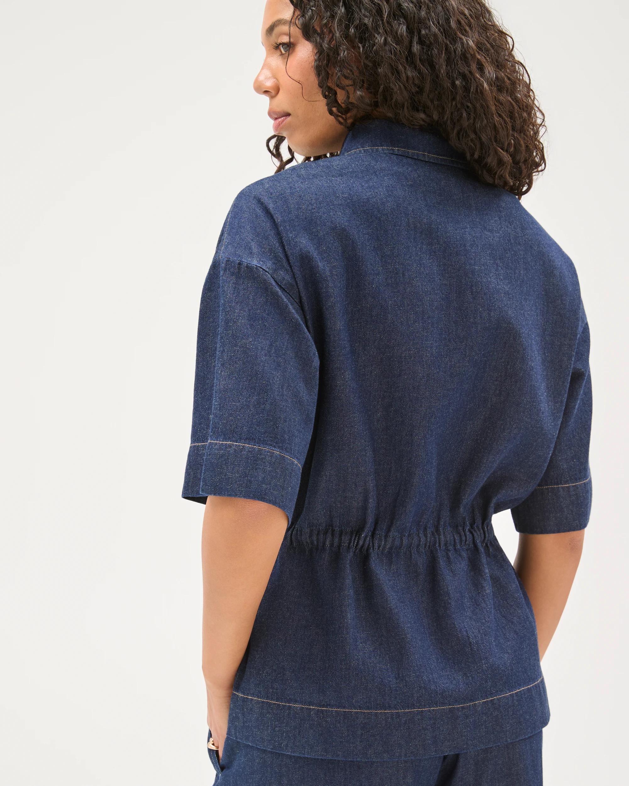 8 Target Denim Linen Denim Shirt RINSE, 8 of 8