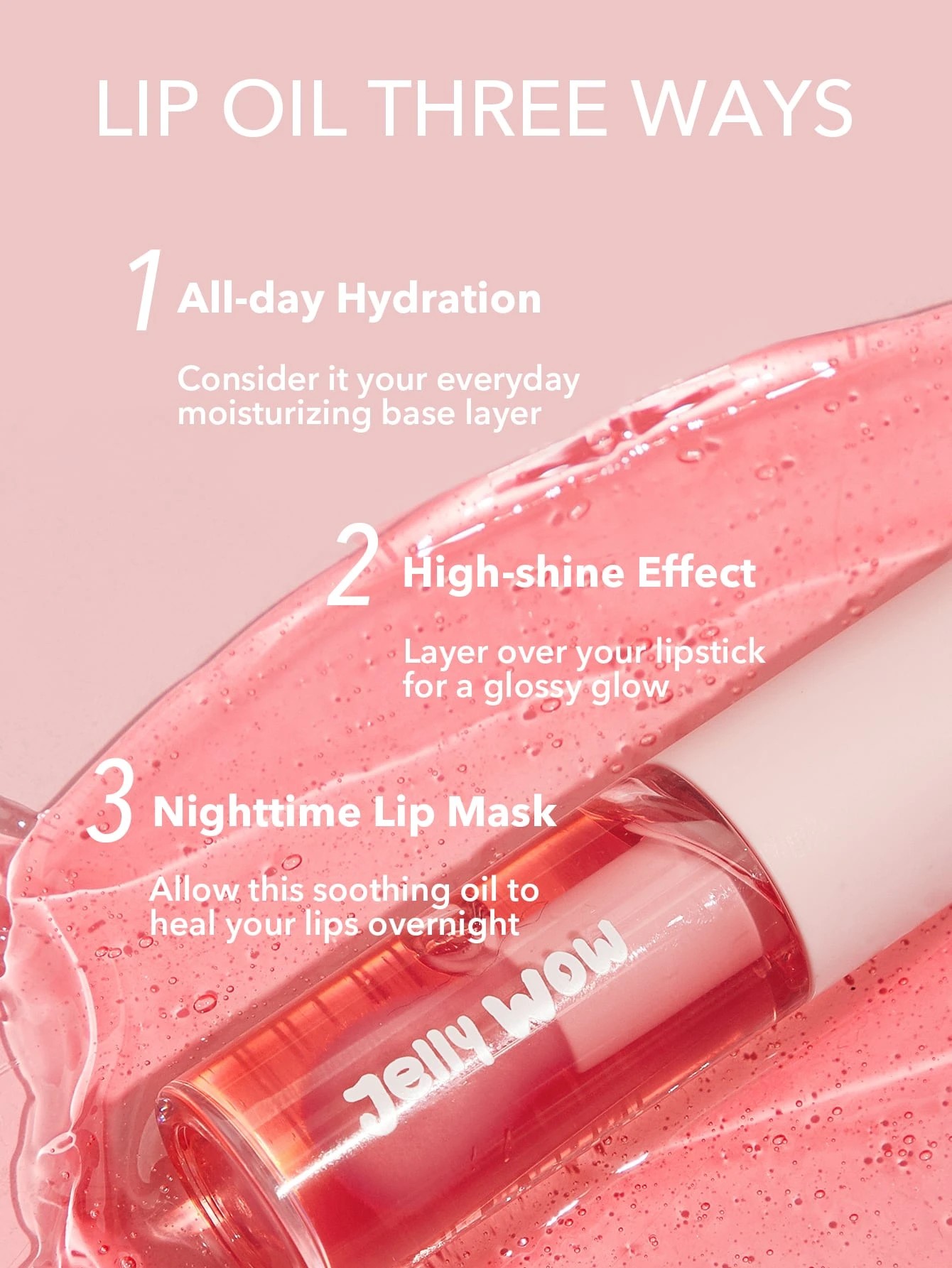 5 SHEGLAM Jelly Wow Hydrating Lip Oil - Berry Involved, 5 of 5
