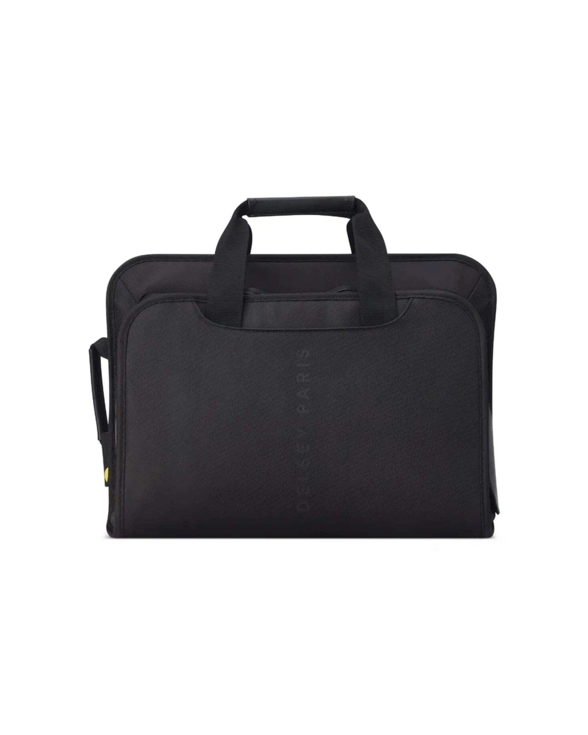 1 Delsey Luggage Arche 14in Laptop Satchel Backpack 2 in 1 RFID Data Protection - Black, 1 of 7