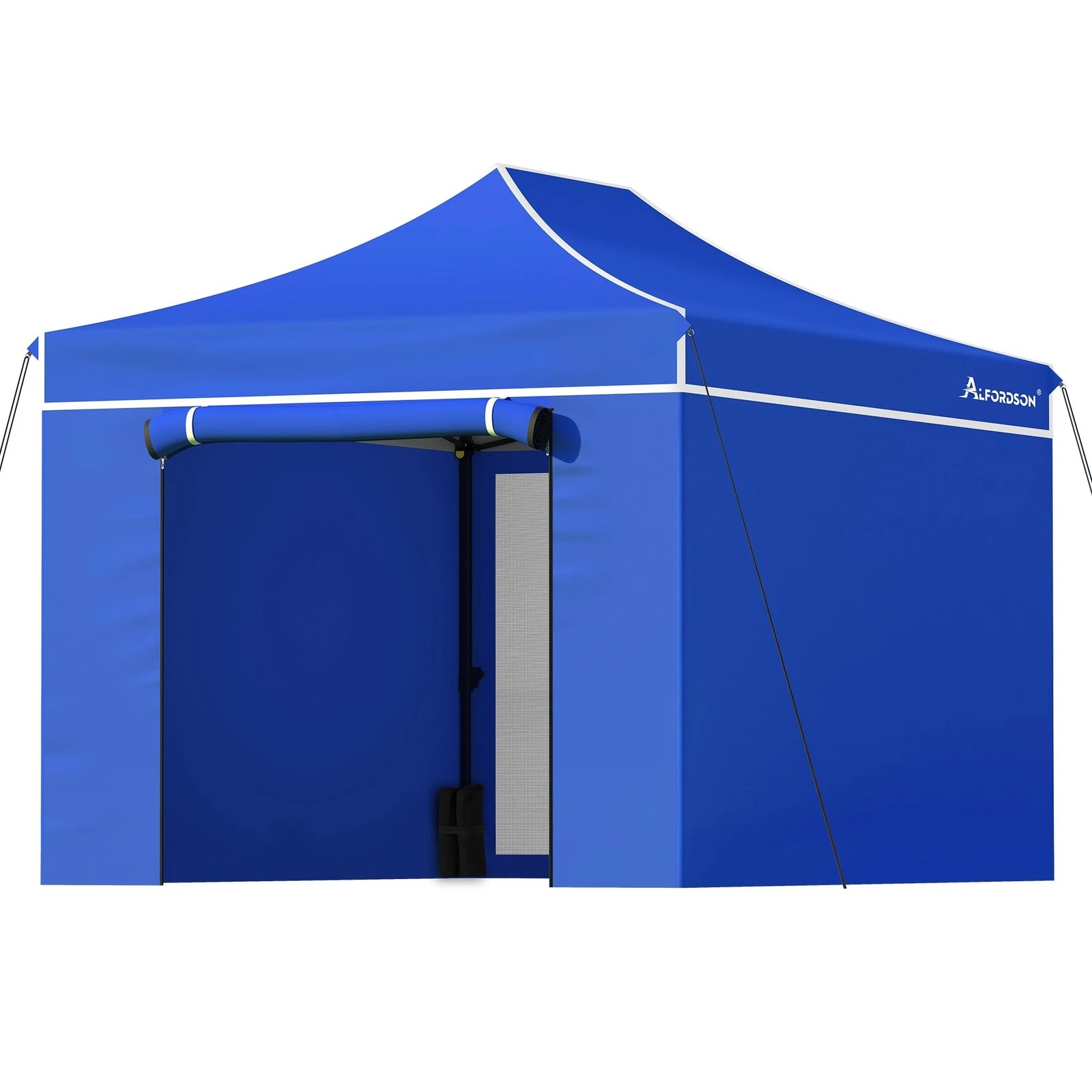 1 Alfordson Pop Up Marquee Side Wall Portable 3x4.5m Gazebo - Blue, 1 of 10