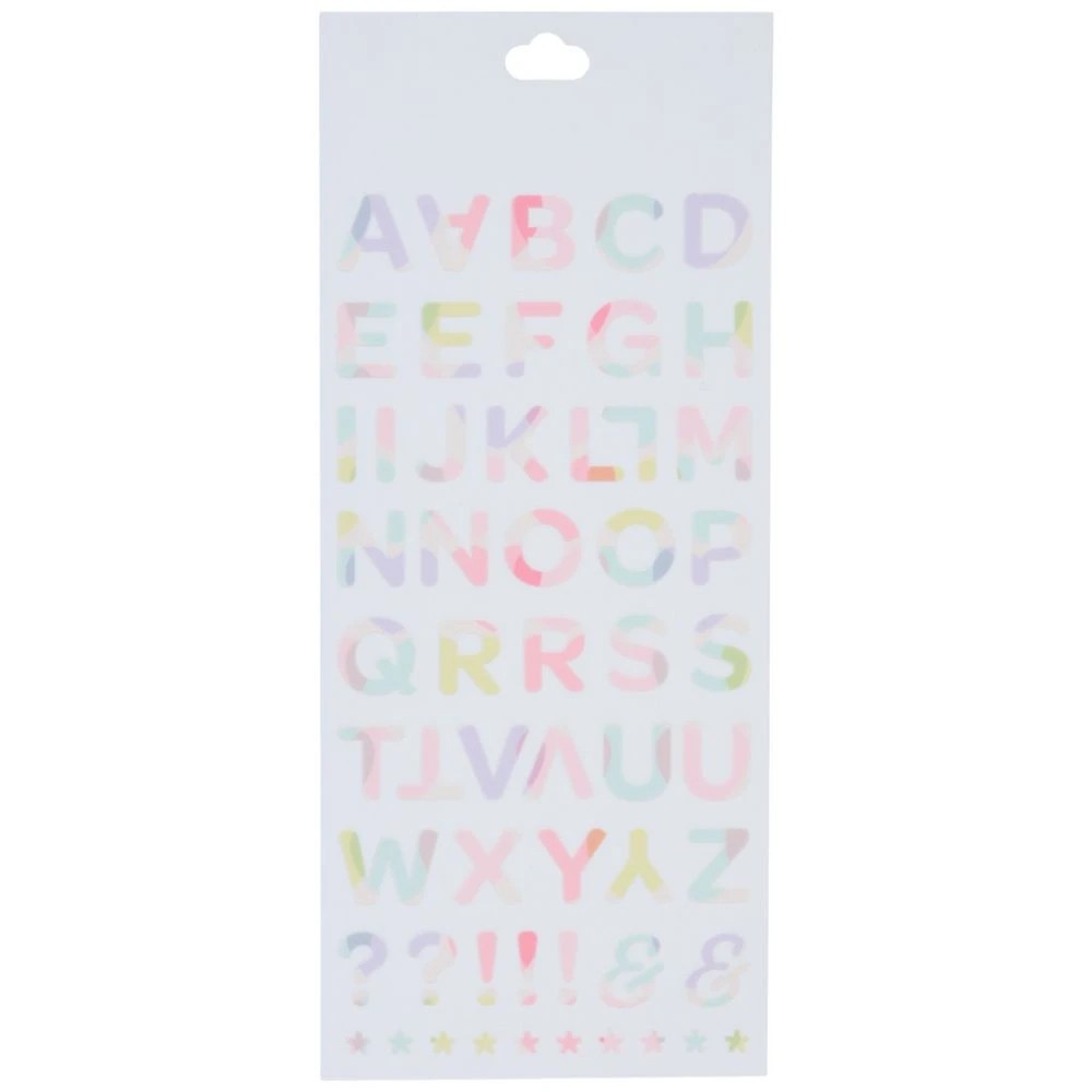 2 Otto Cold Transfer Sticker Pastel Letters, 2 of 5