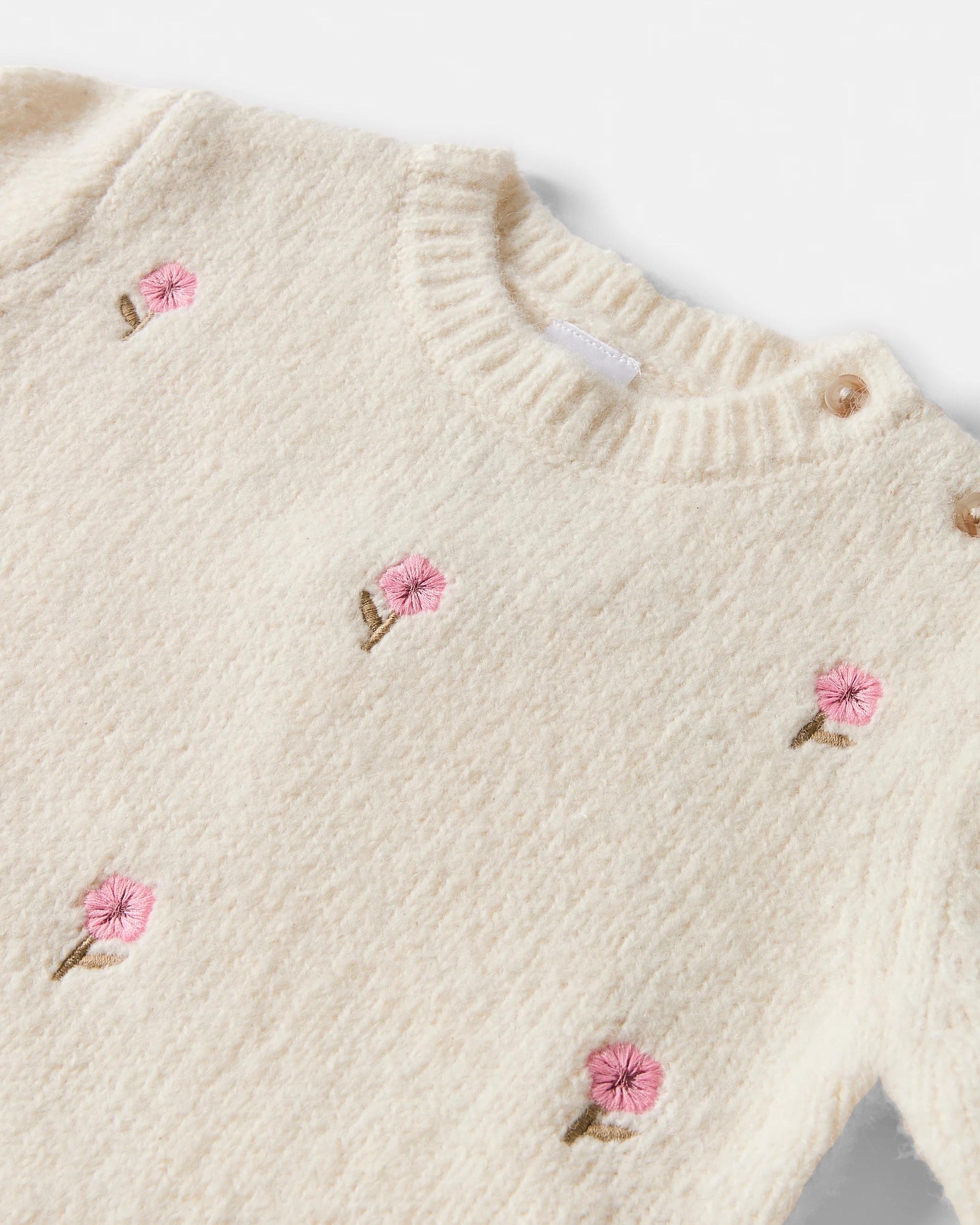 3 Applique Knit Top Wht Egret, 3 of 3