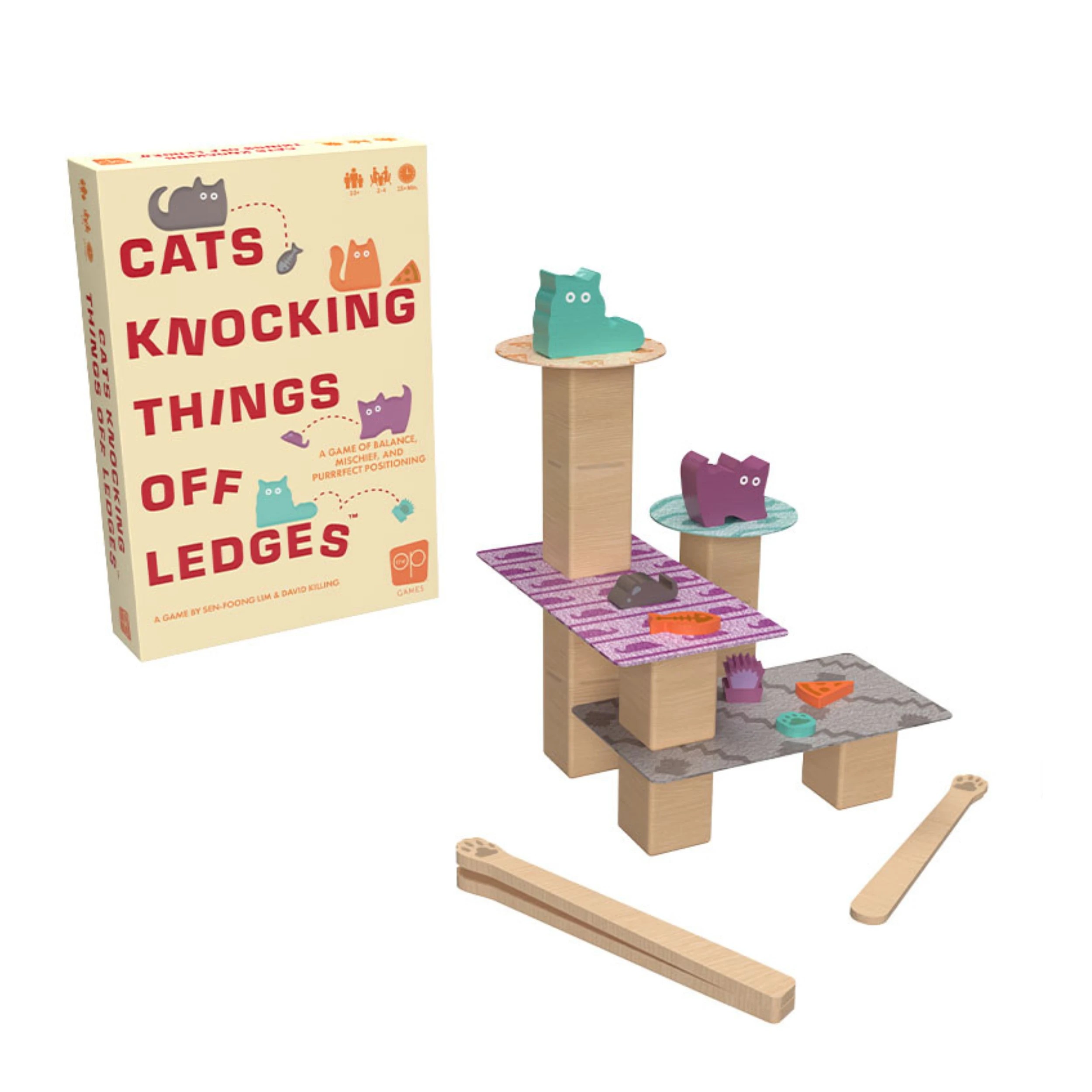 2 Farago Games Cats Knocking Things Off Ledges - Multi, 2 of 5