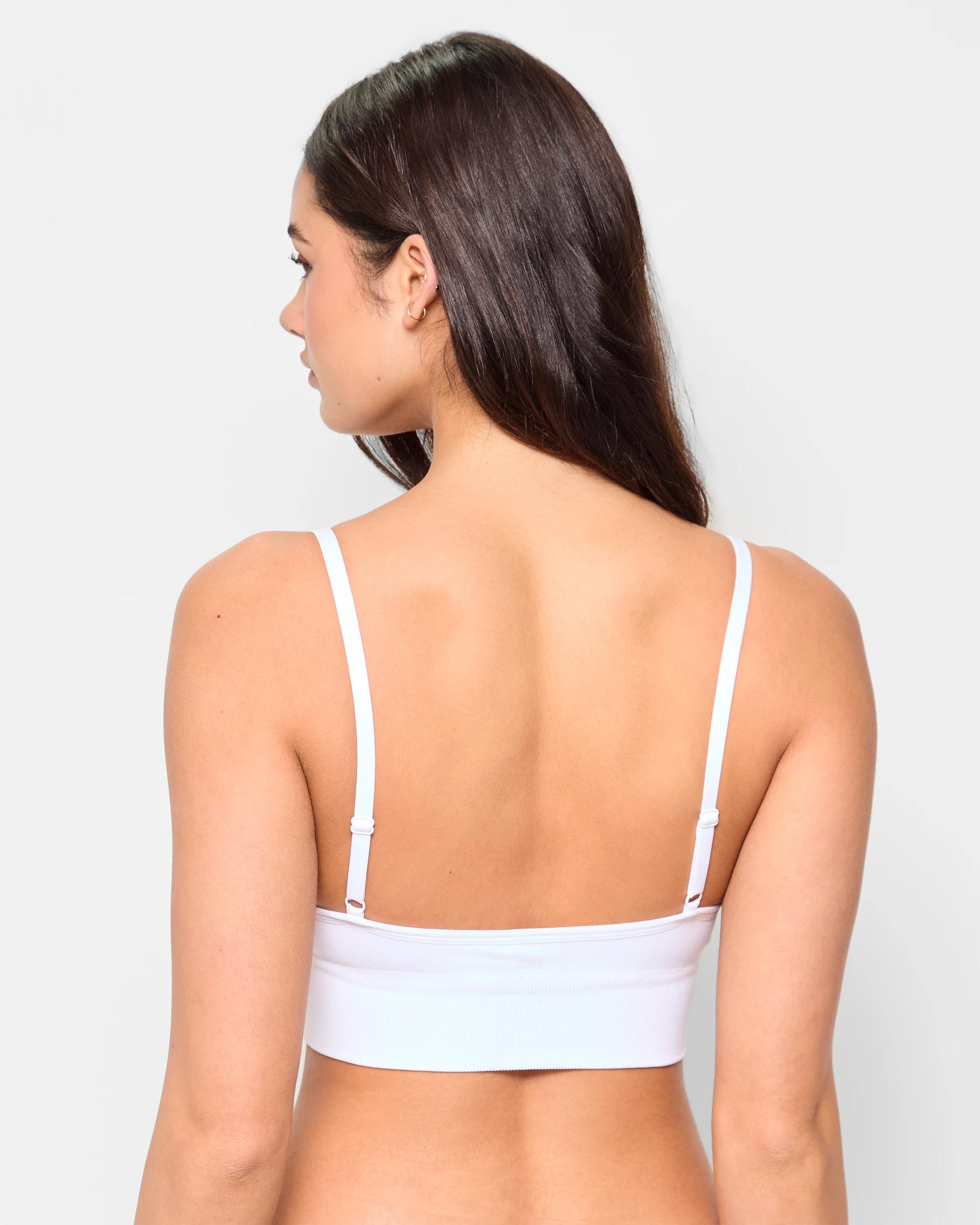 3 Ribbed Seamfree Push Up Crop - Lily Loves WHITE, 3 of 3