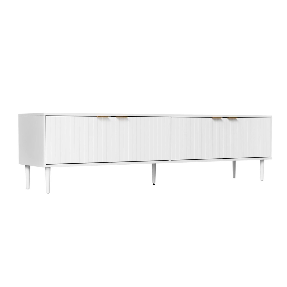 6 Oikiture Tv Cabinet Entertainment Unit Stand 180cm
 - White, 6 of 10
