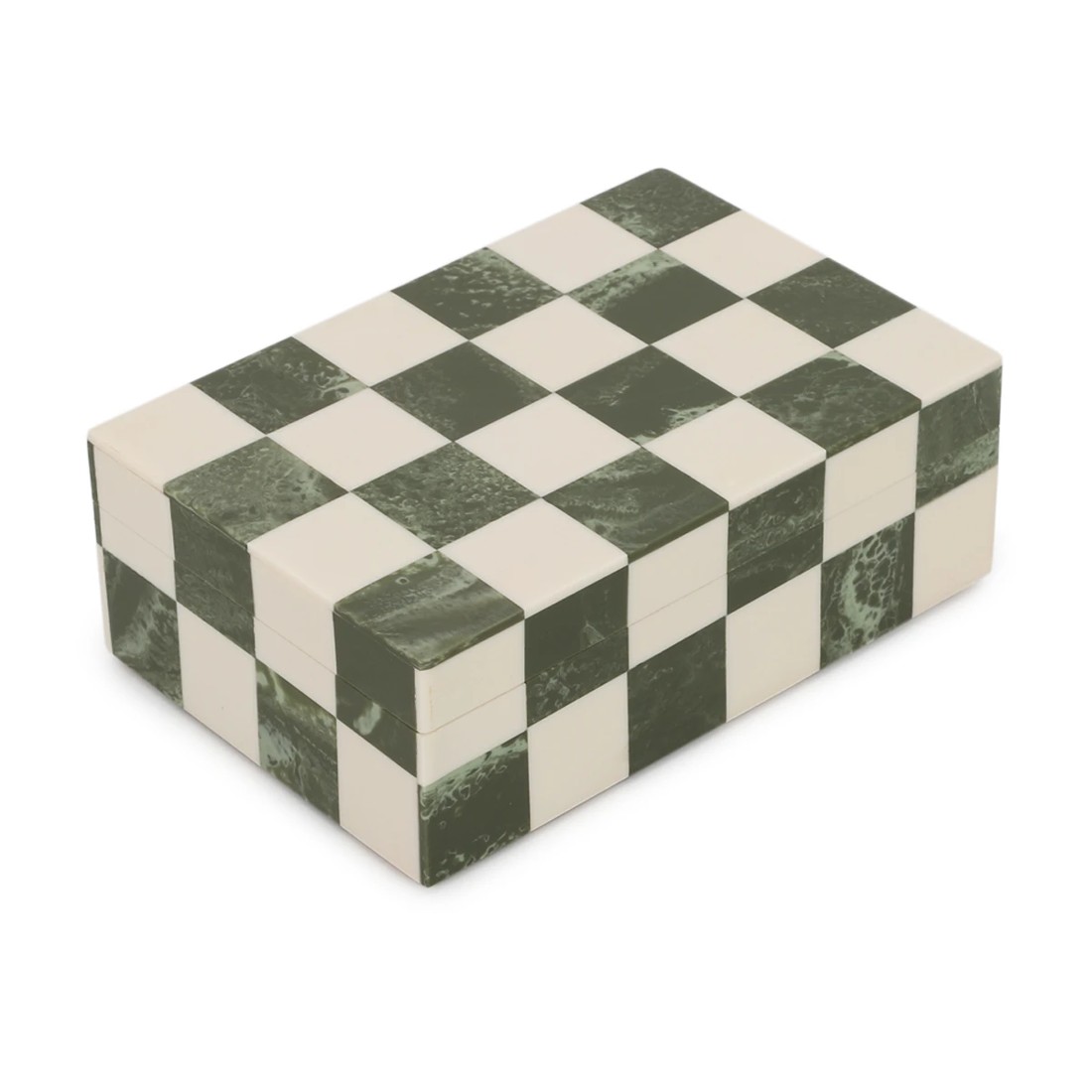 1 Green Check Decor Box, 1 of 4