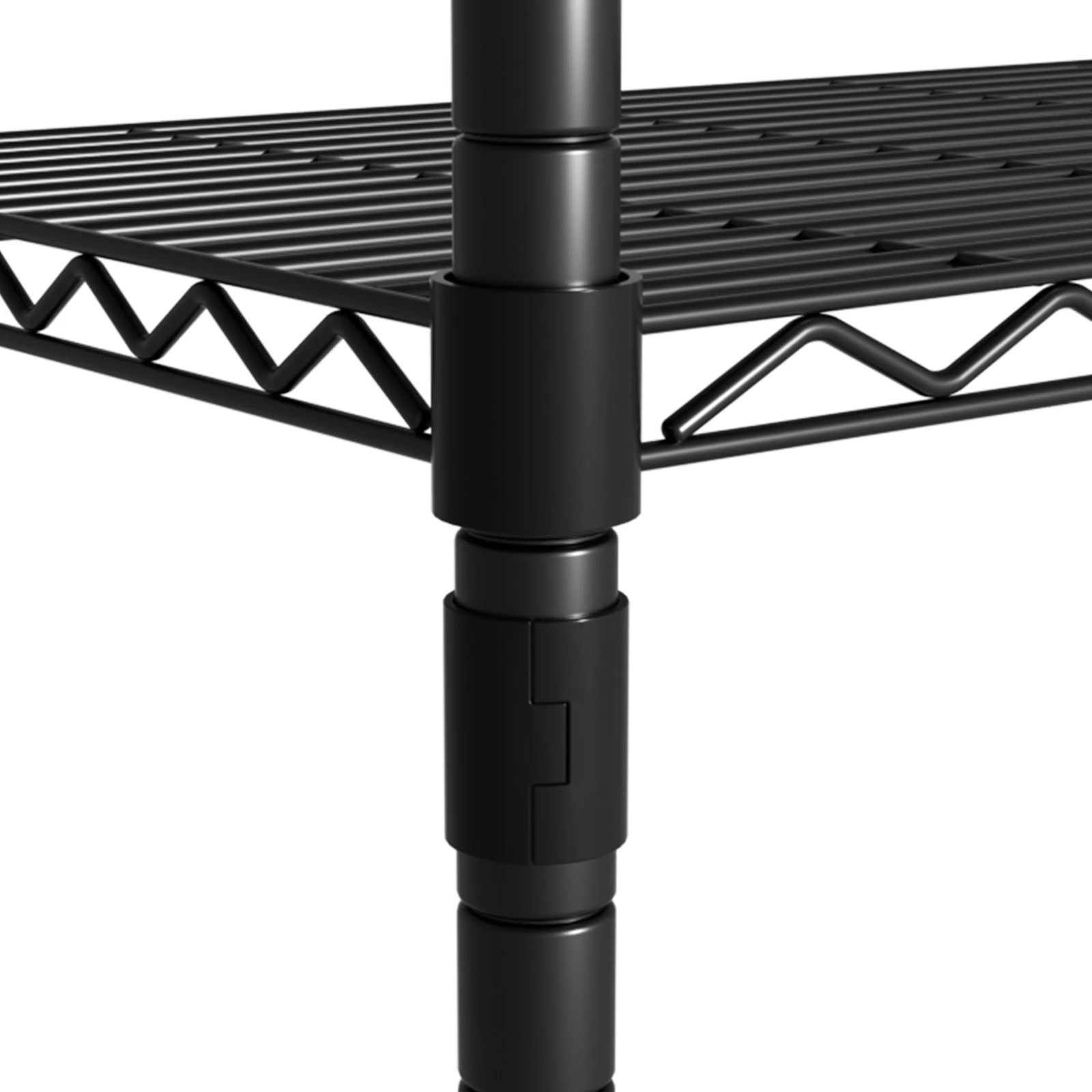6 Advwin Portable Closet Wardrobe Adjust Closet Racks w/5 Hang Rods & 6 Shelves - Black, 6 of 8