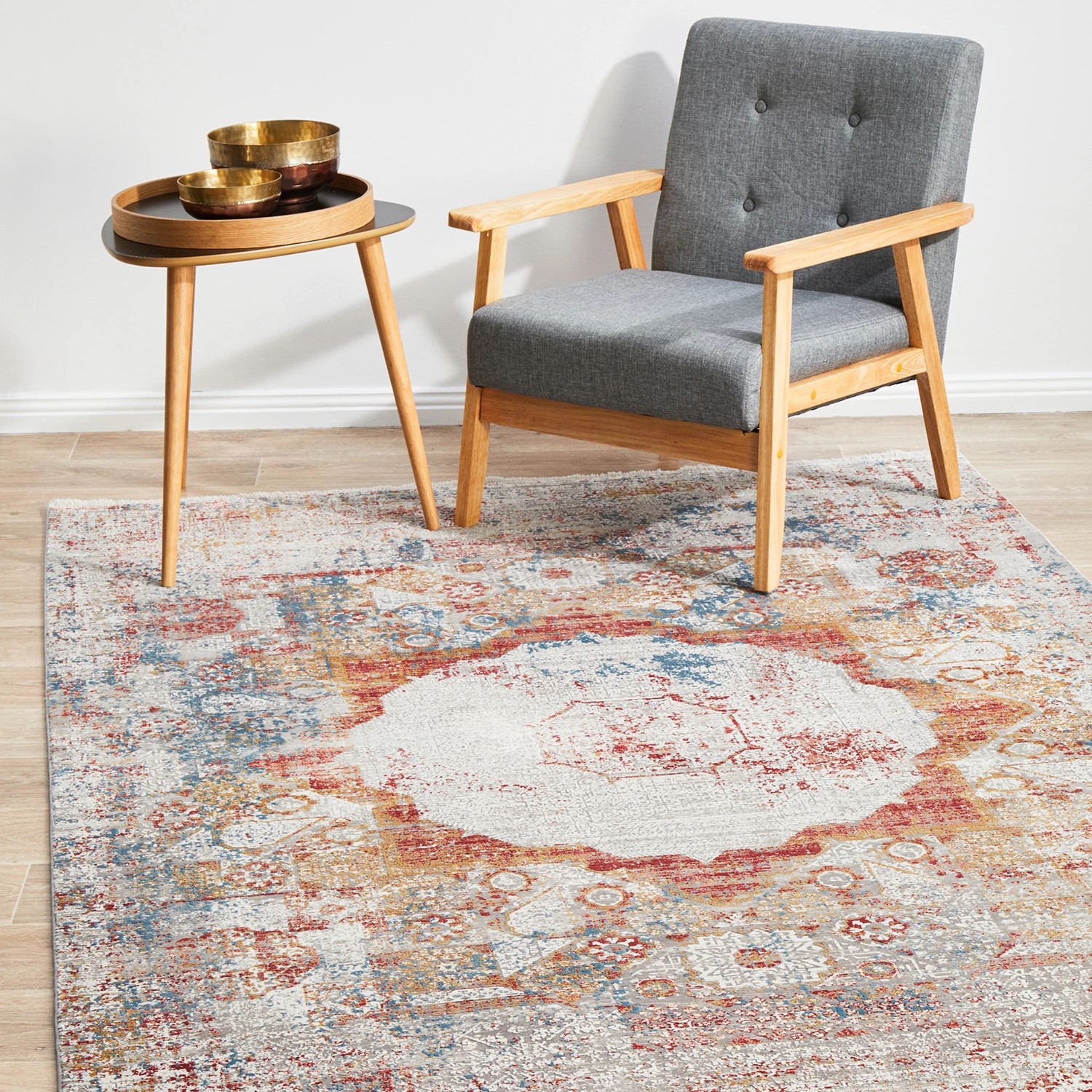 2 Common Ground Rugs Glimmers 103 290x200cm - Large Bamboo Silk Power Loomed Floor Rug - Brown, 2 of 9