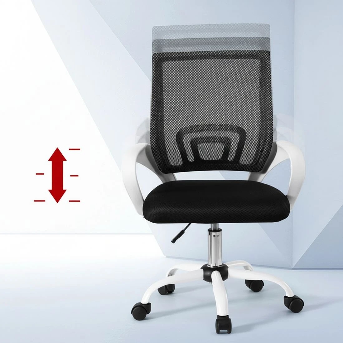 3 Artiss Office Chair Mesh Computer Gaming Desk Chairs Work Study Mid Back - Multi, 3 of 5