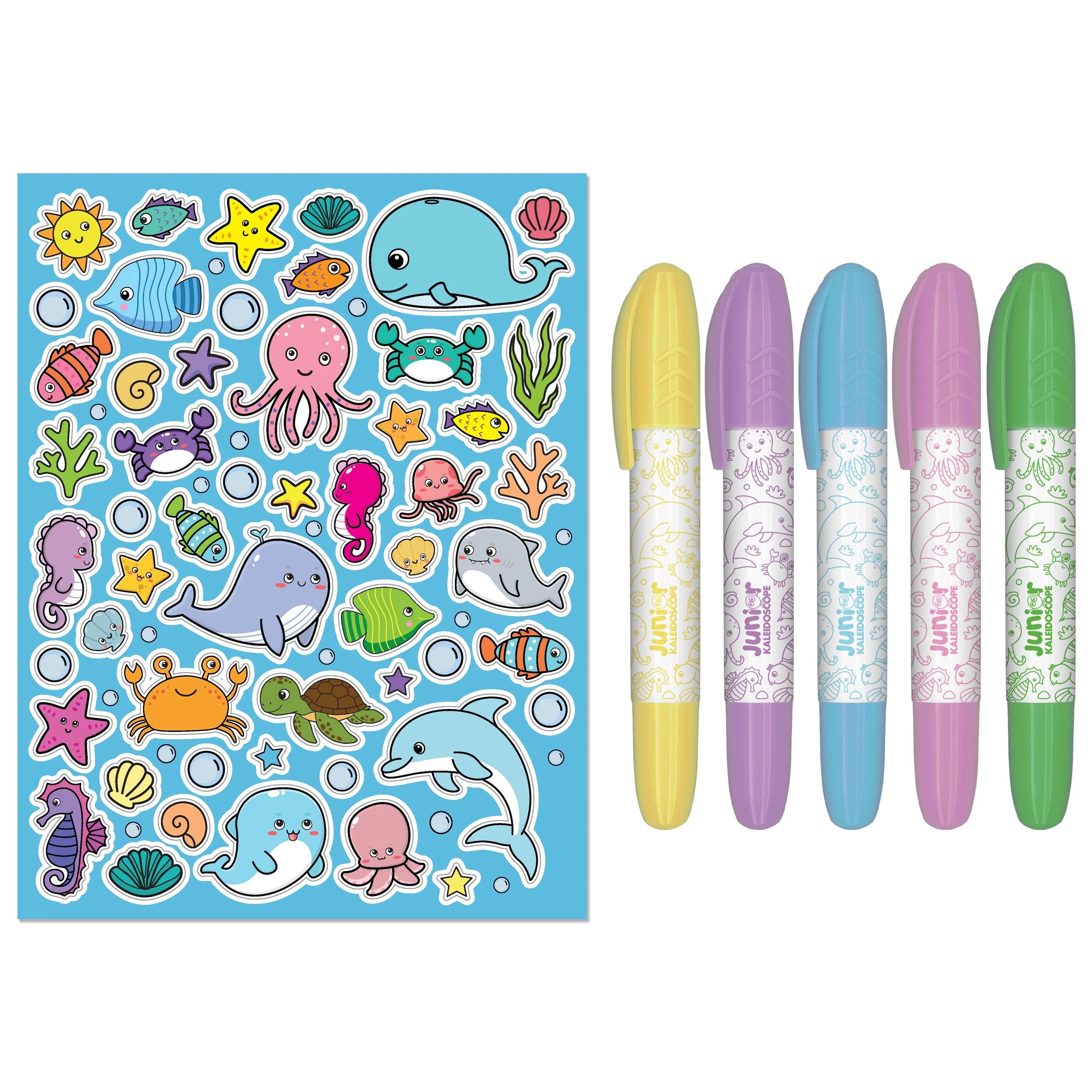 3 Junior Kaleidoscope Under the Sea Colouring Kit - Book, 3 of 5