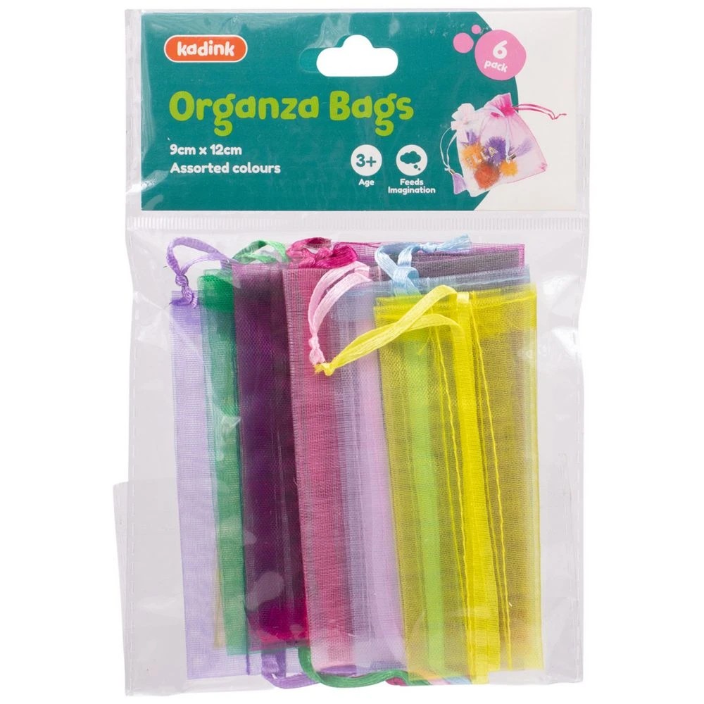 1 Kadink Organza Bags Assorted 6 Pack, 1 of 3