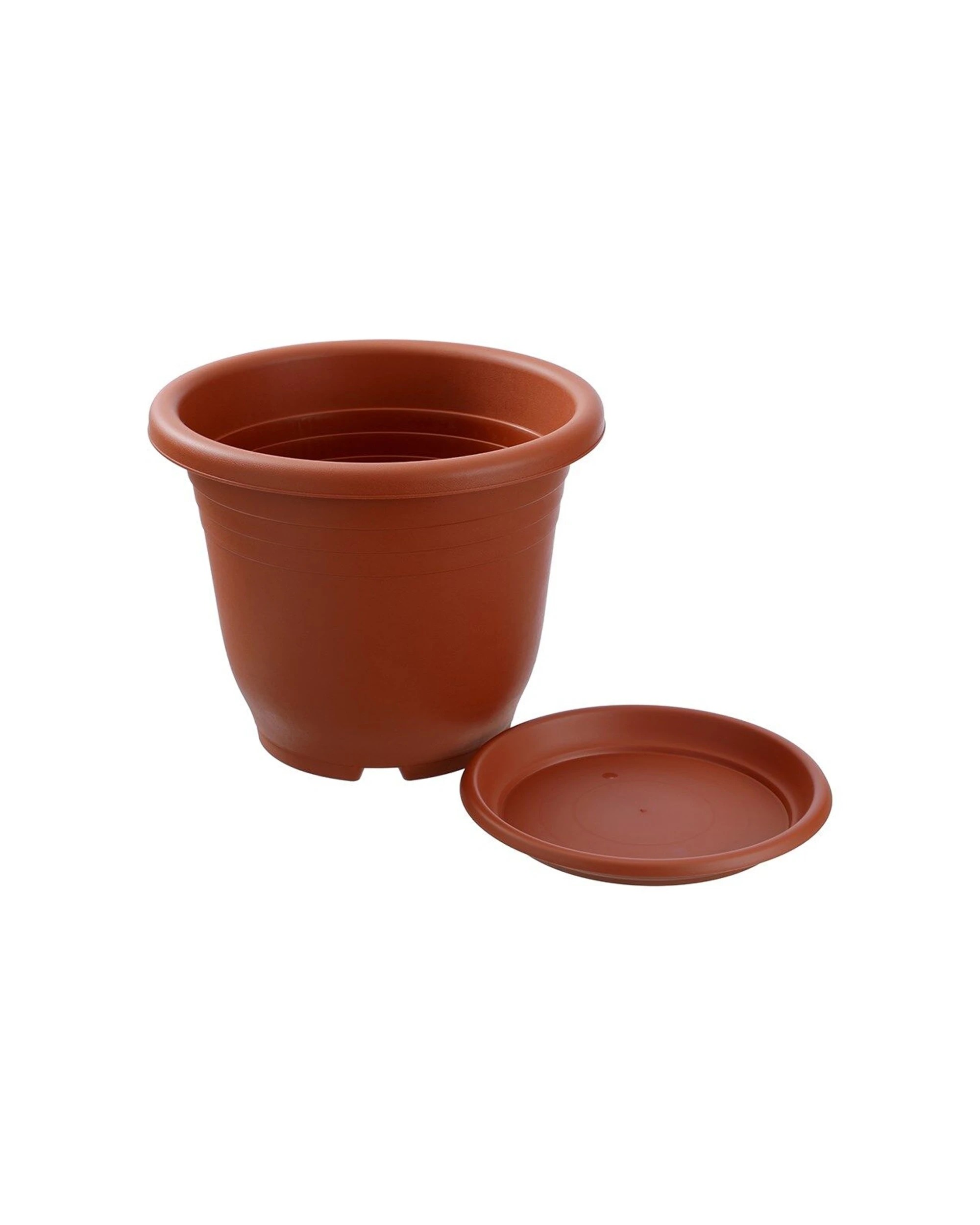 3 Boxsweden Classic Plastic Planter Pot With Saucer Durable 46cm - Multi, 3 of 7