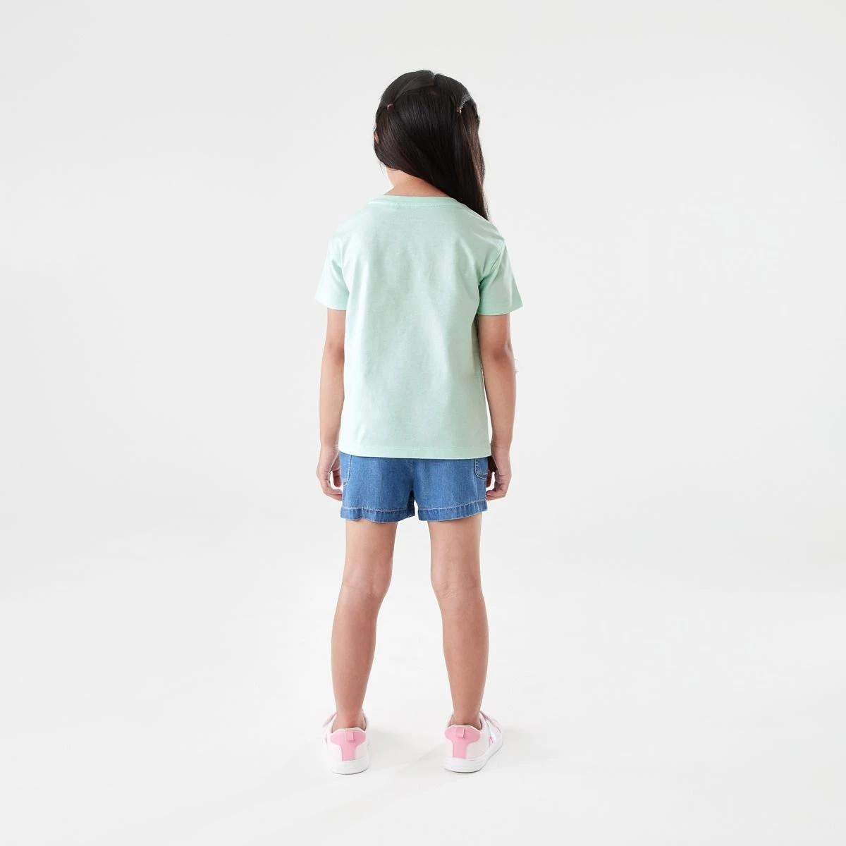 6 Printed T-shirt LOVE BLOOMS DAISY SOFT JADE, 6 of 6