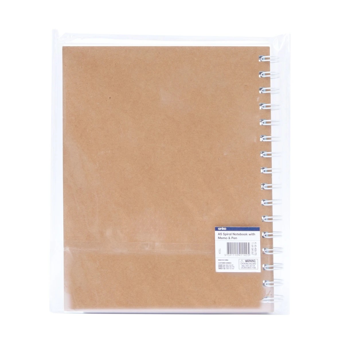 6 A5 Spiral Notebook with Memo and Pen, 6 of 6