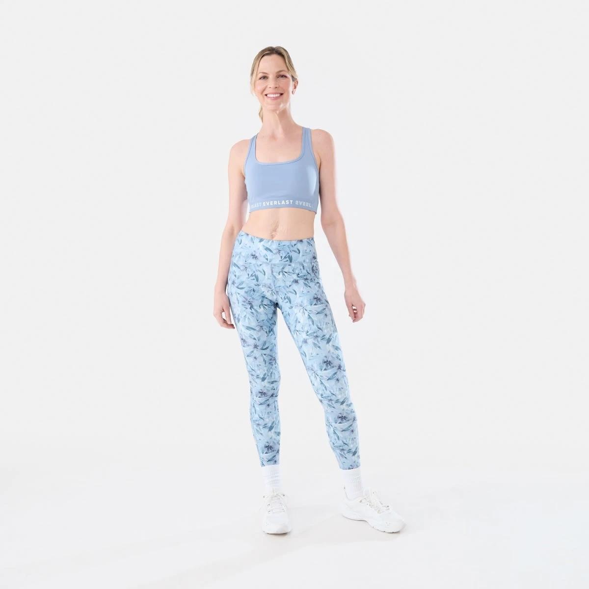 6 Everlast Womens Printed Full Length Leggings EVERLAST SUMMER FLORAL, 6 of 6