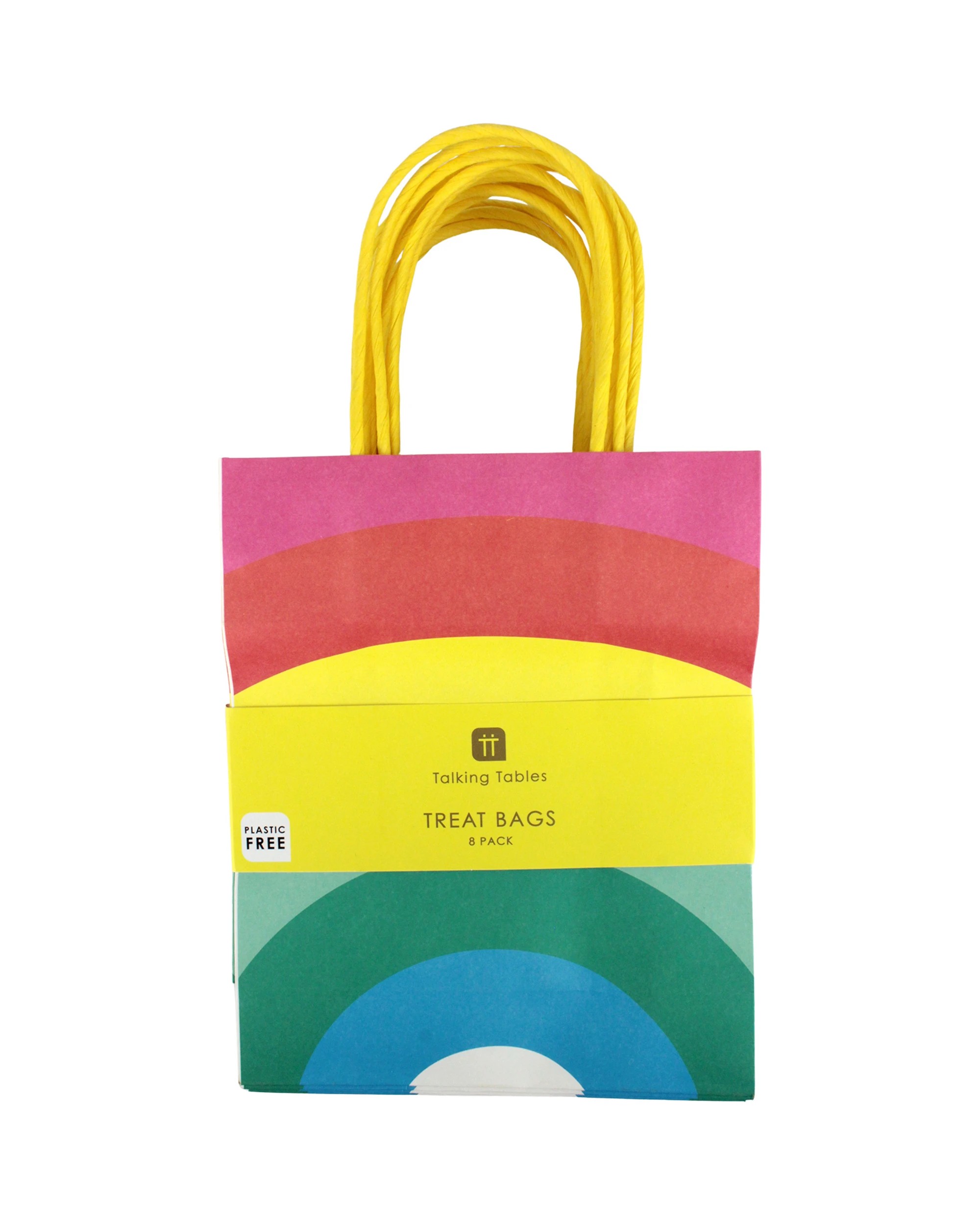 5 Talking Tables Birthday Brights Rainbow Paper Gift Bags Pack of 8 - Multi, 5 of 6