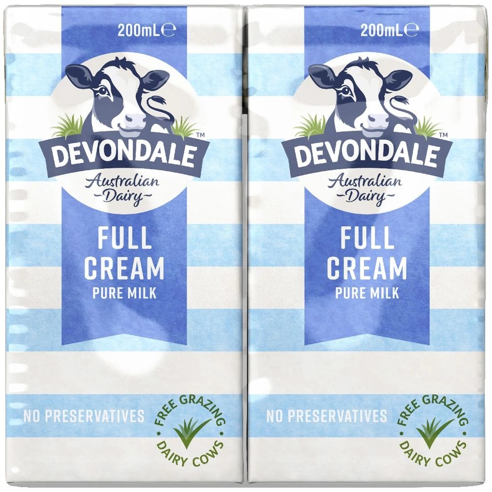 2 Devondale Full Cream UHT Milk 200mL 6 Pack, 2 of 3