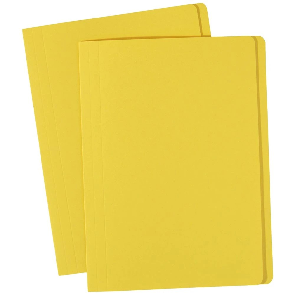 1 Avery Foolscap Manila Folder Yellow 100 Pack, 1 of 3