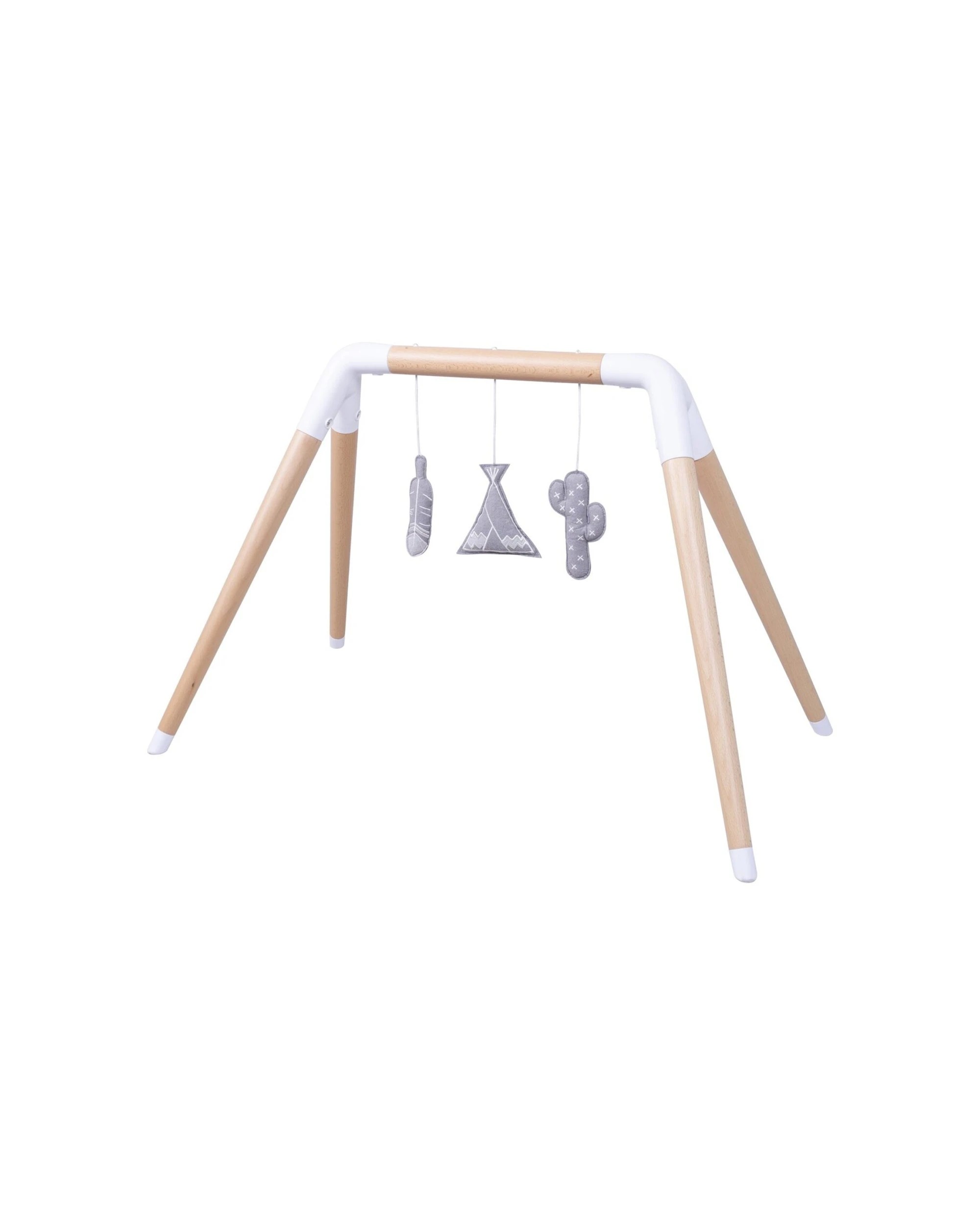2 Childcare Zuri Play Gym Wooden With Soft Plush Mat 3 Removable Toys Birth - Multi, 2 of 4